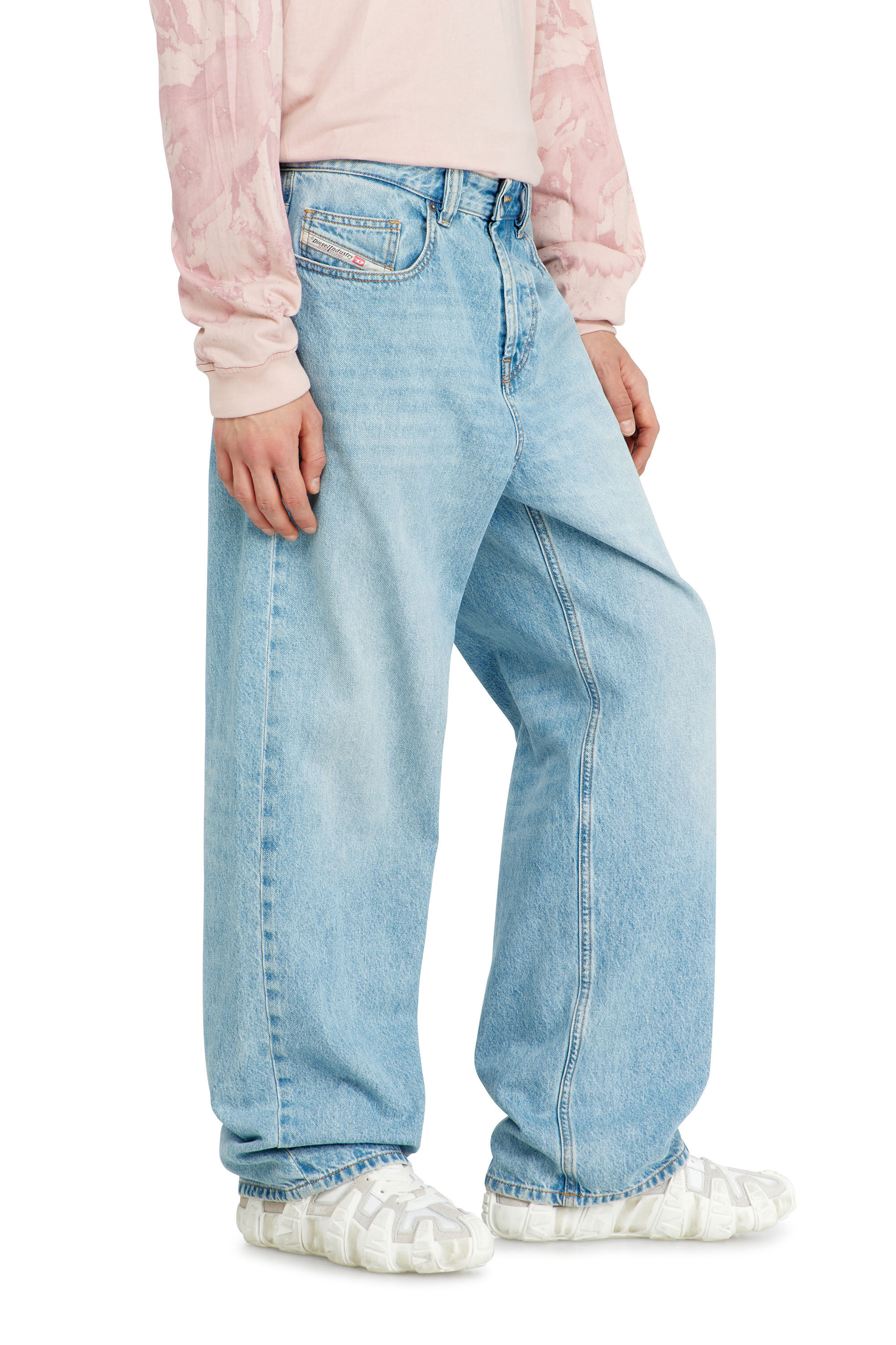 Diesel - Man's Relaxed Jeans 2001 D-Macro 09I29, Light Blue - 7