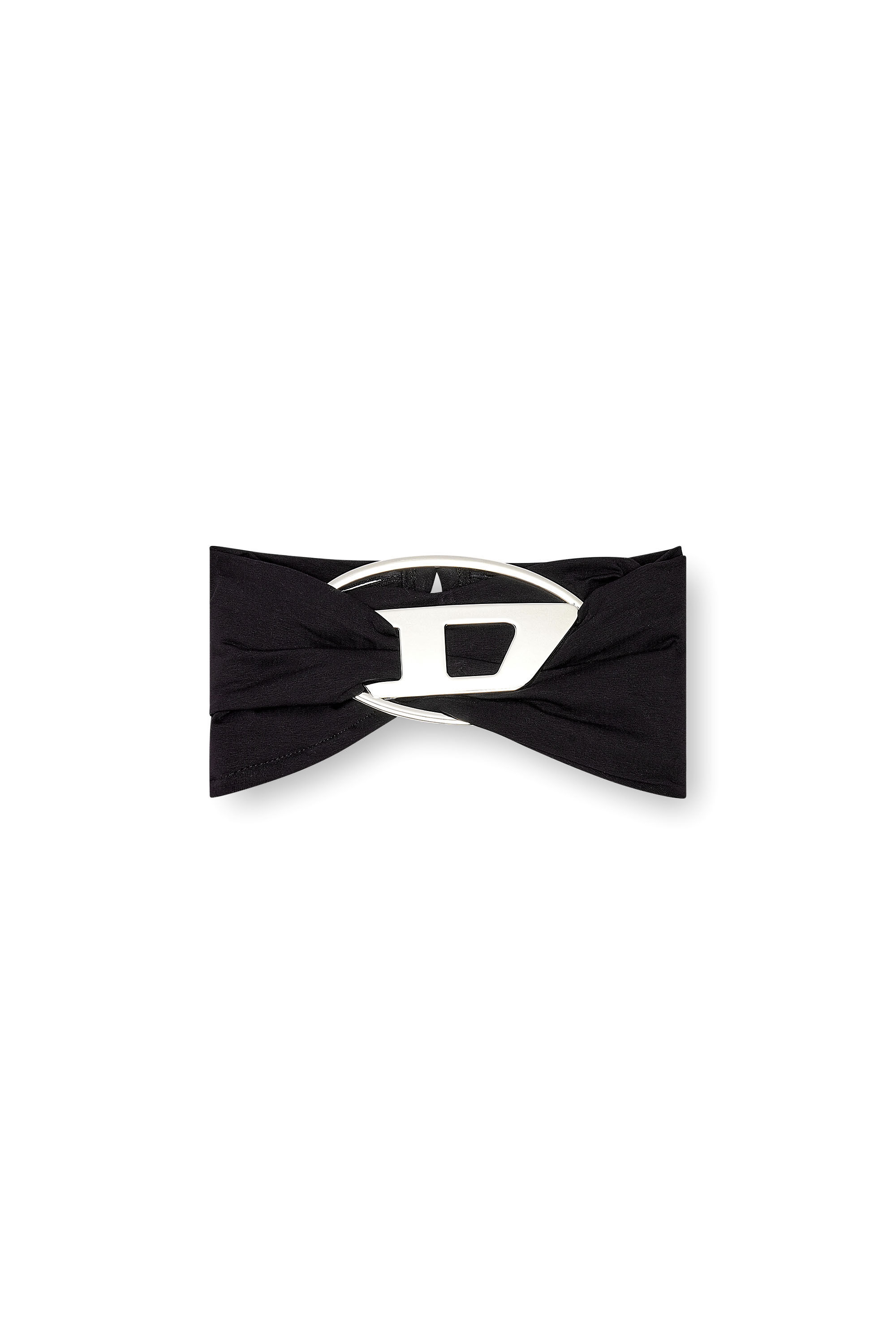 Women's Tube top with giant logo plaque | Black | Diesel Women's Tube top with giant logo plaque | Black | Diesel