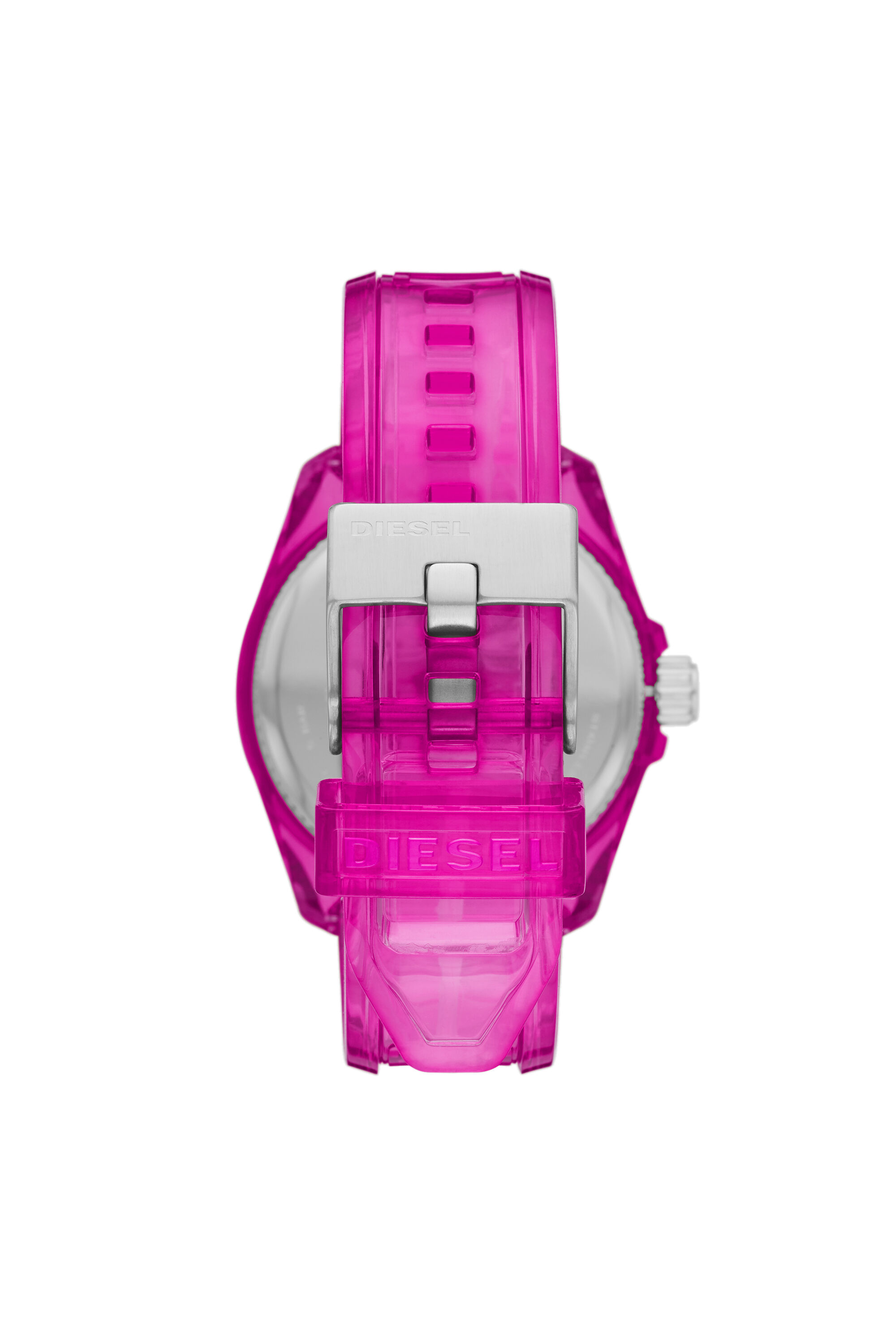 Diesel - DZ1929, Unisex MS9 three-hand pink transparent watch in Pink - Image 2
