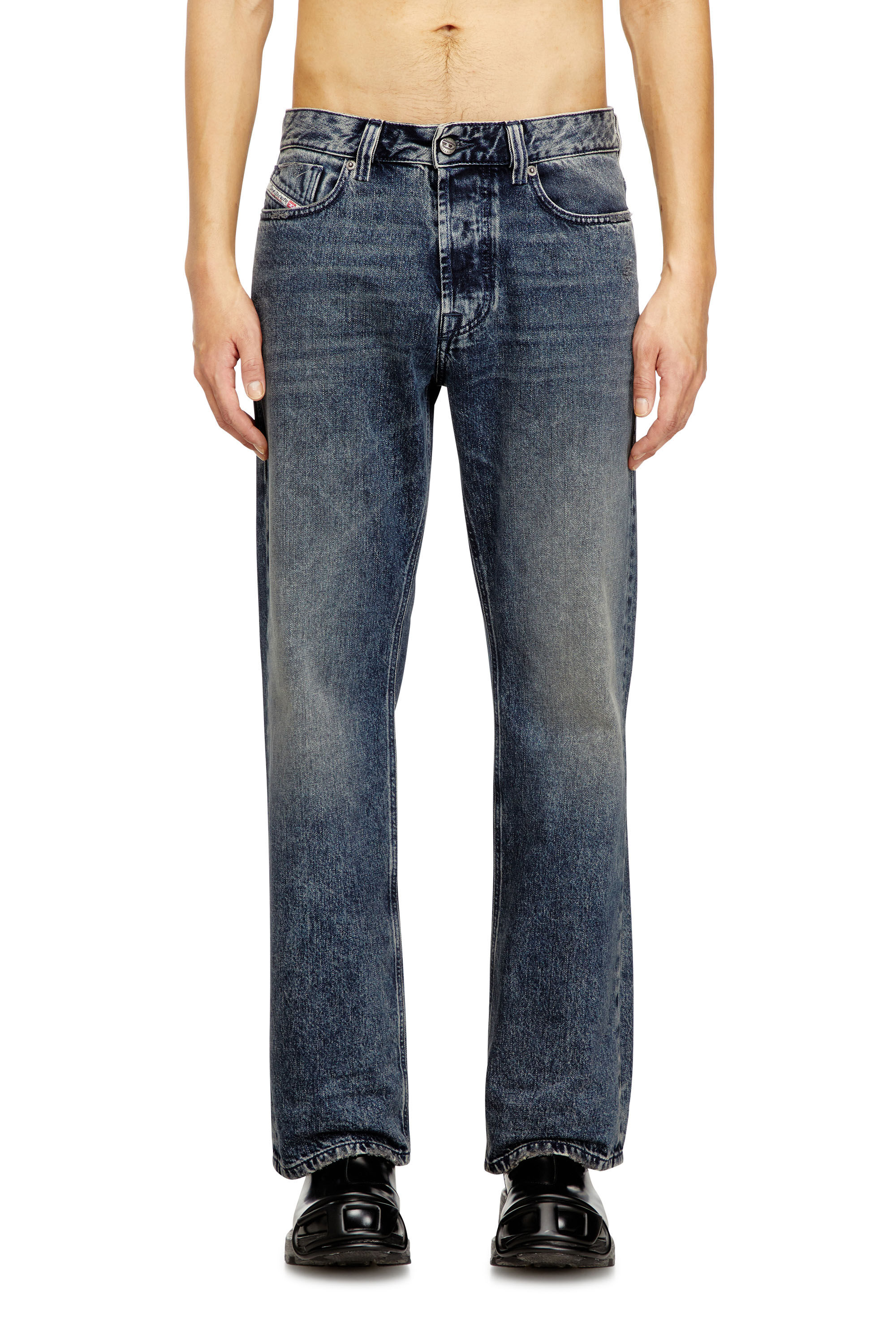 Diesel - Man's Relaxed Jeans 1980 D-Eeper 09N68, Dark Blue - 3