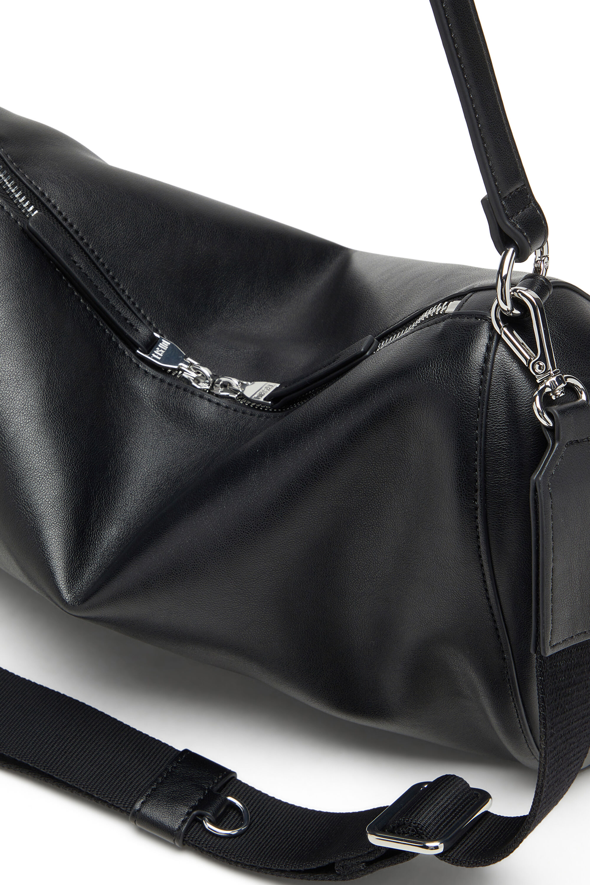 Diesel - LOAD-D SHOULDER BAG X, Unisex's Load-D-Shoulder bag with hard-shell logo sides in Black - 5