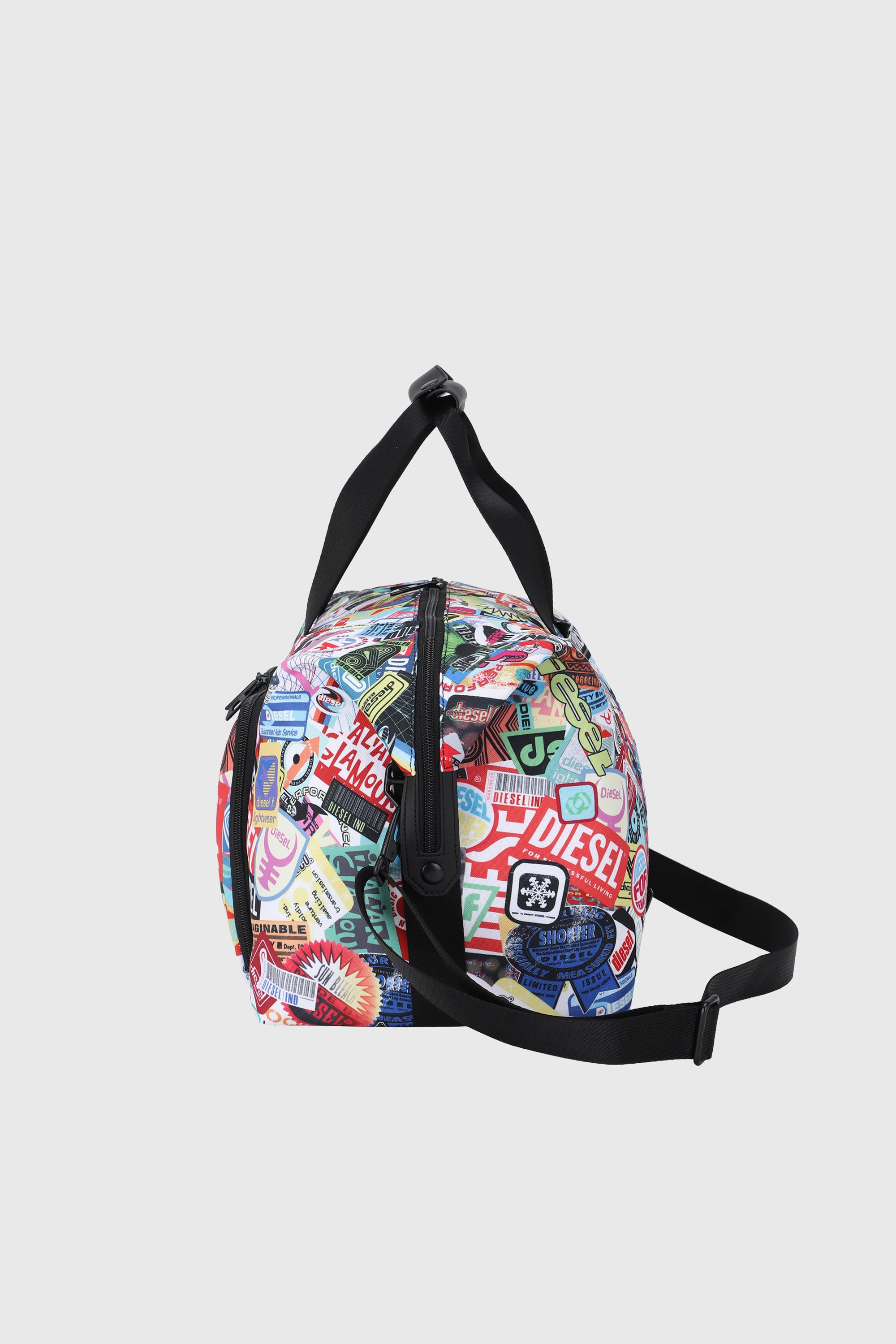 Diesel - DIESEL PC PRINTED DUFFLE-STICKERS- DSB00, Unisex's Pratical duffle bag with stickers in Multicolor - 5
