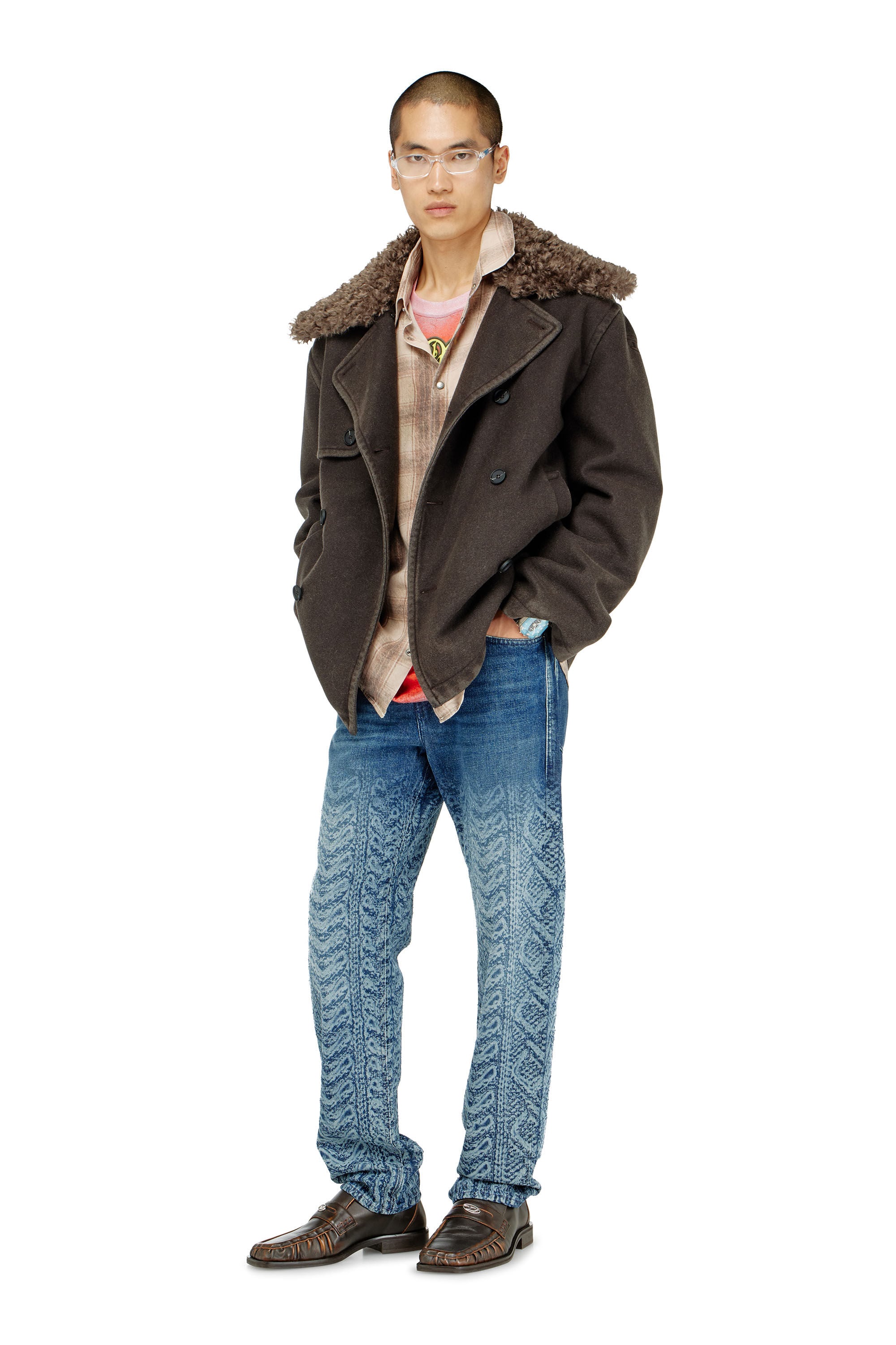 Diesel - Man's Regular Jeans 2024 D-Macs 007EV, Dark Blue - 1