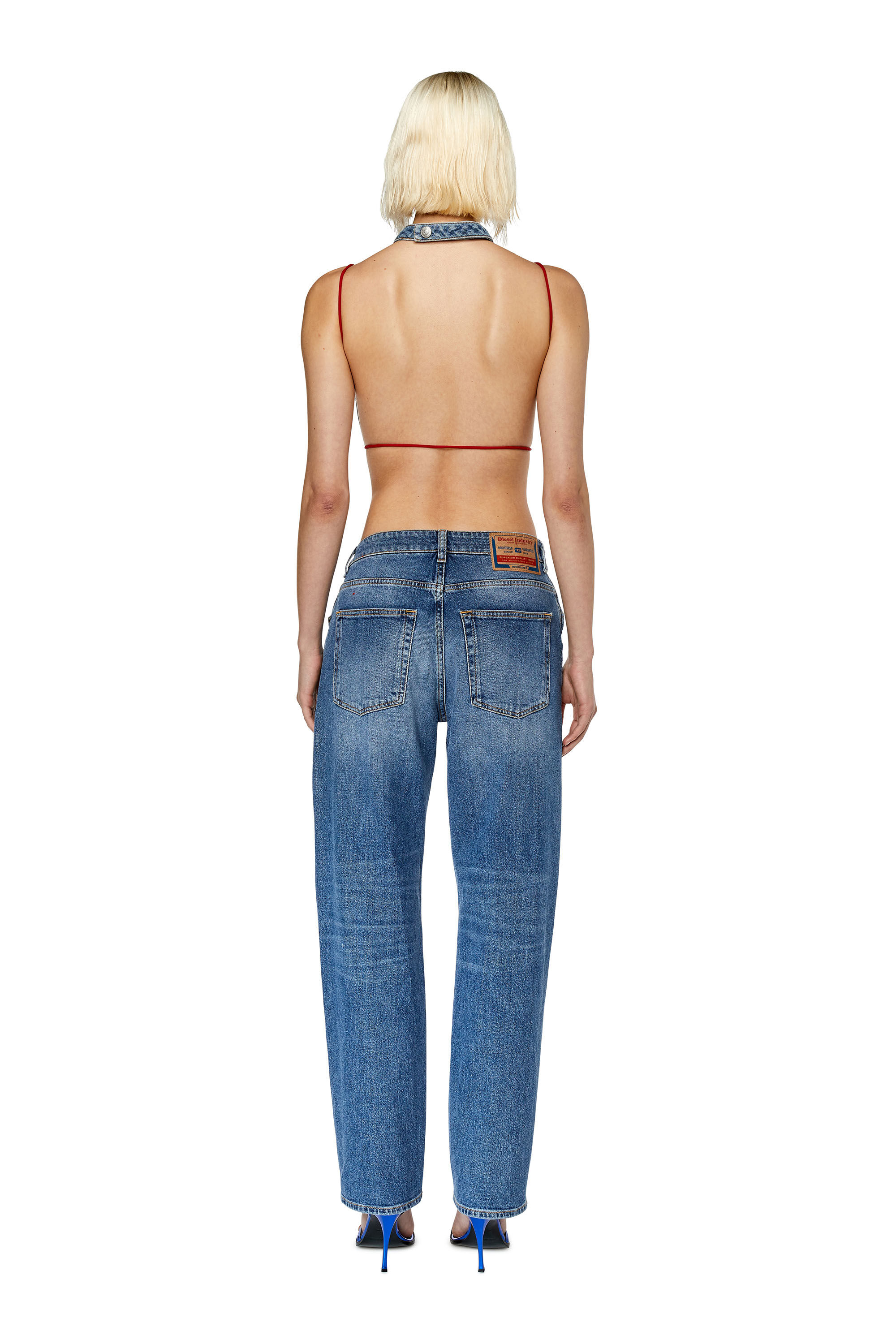 Diesel - Woman Straight Jeans D-Ark 0LICI, Medium blue - Image 4