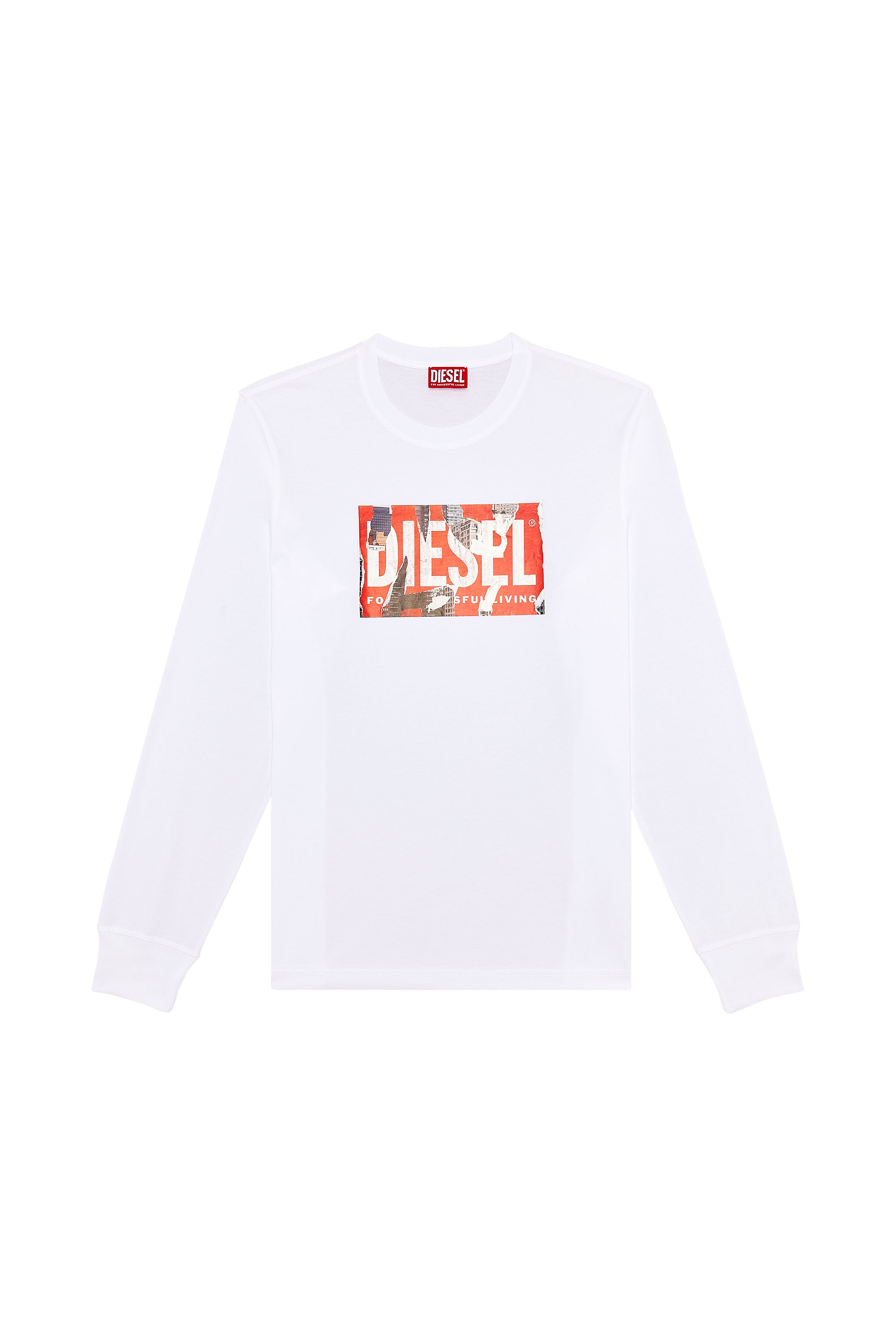 Diesel - T-JUST-LS-L6, White - Image 3