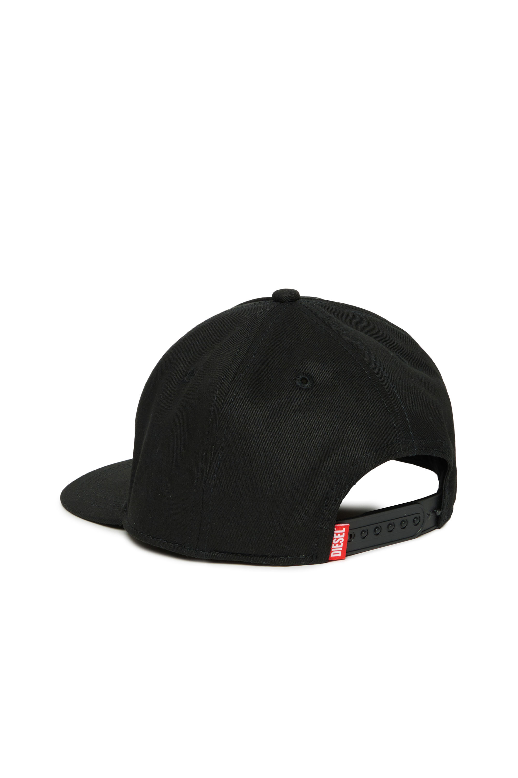 Diesel - FTULA, Unisex Baseball cap with Oval D print in Black - Image 2