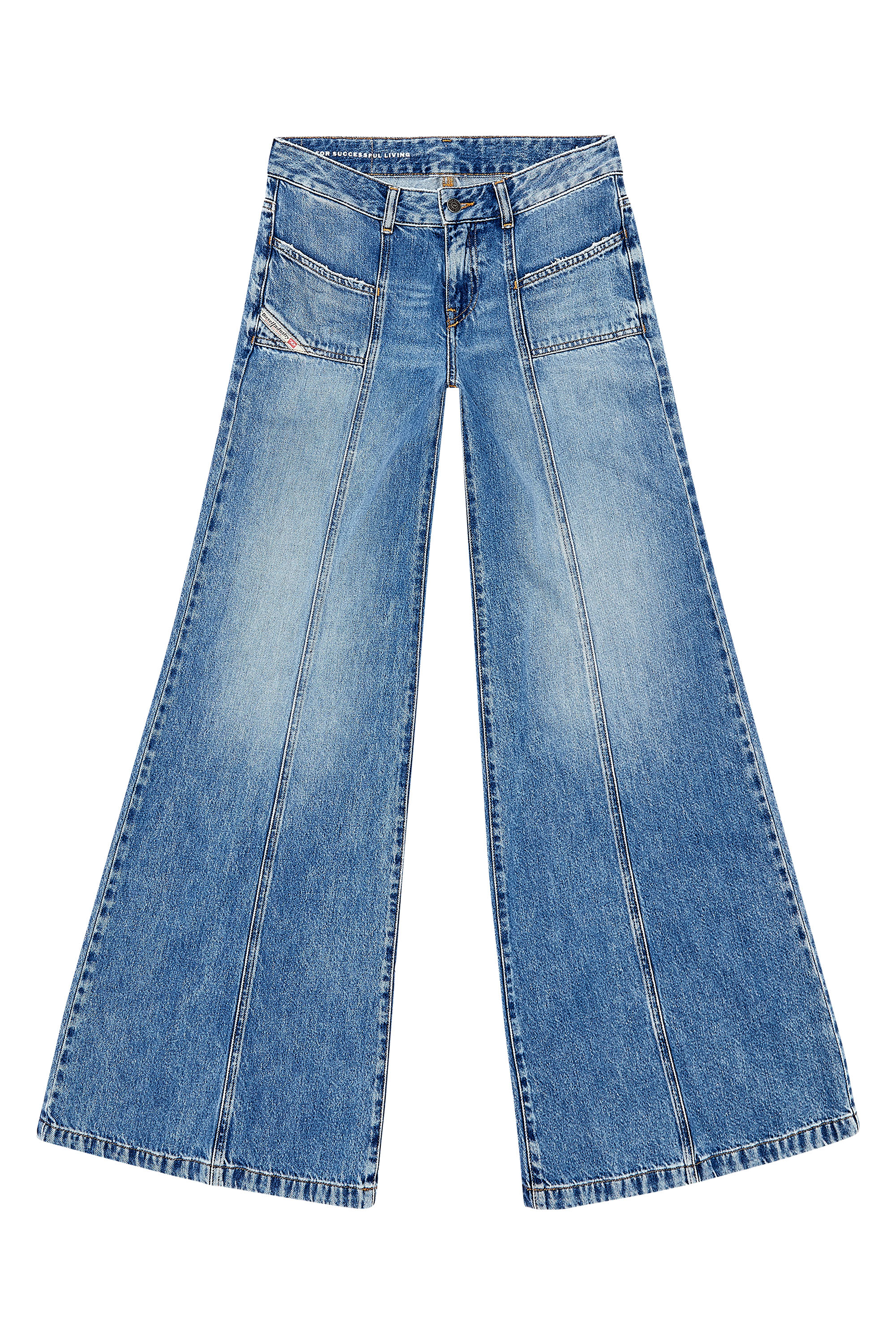 Diesel - Woman Bootcut and Flare Jeans D-Akii 09H95, Medium blue - Image 5