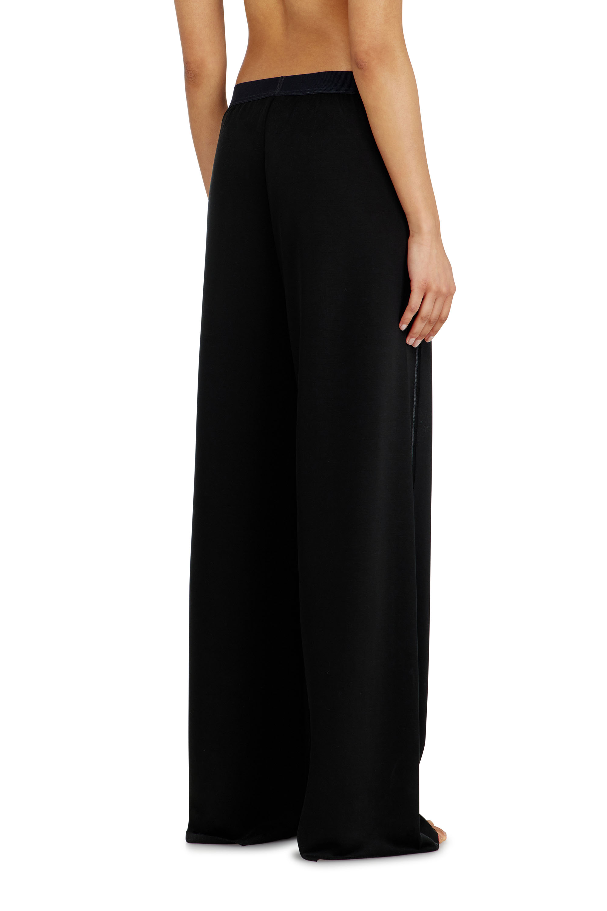 Diesel - ALYSA-UTLT, Woman's Track pants in light stretch scuba in Black - 3