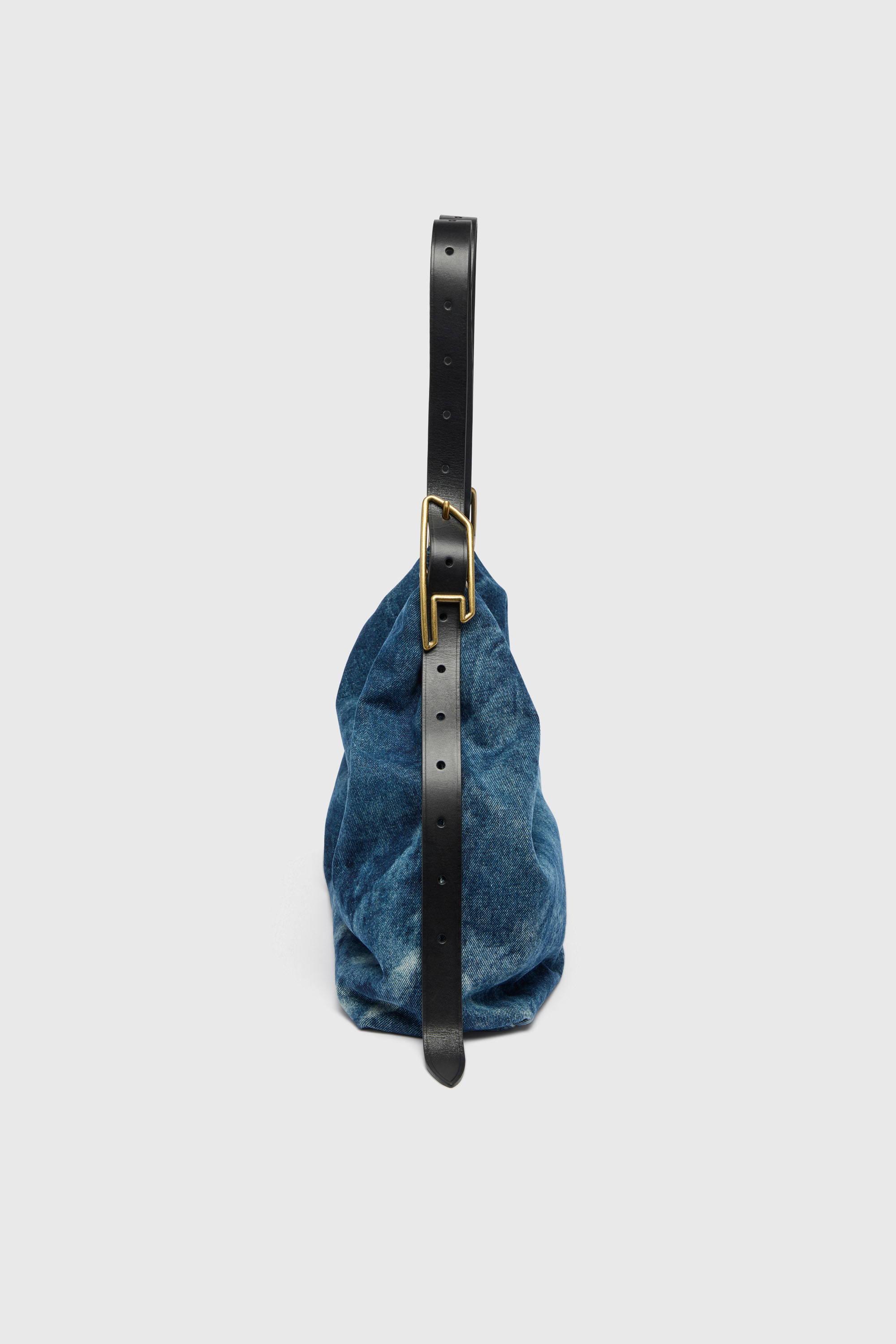 Diesel - D-LINE HOBO L, Woman's D-Line-Denim hobo bag in Medium blue - 5