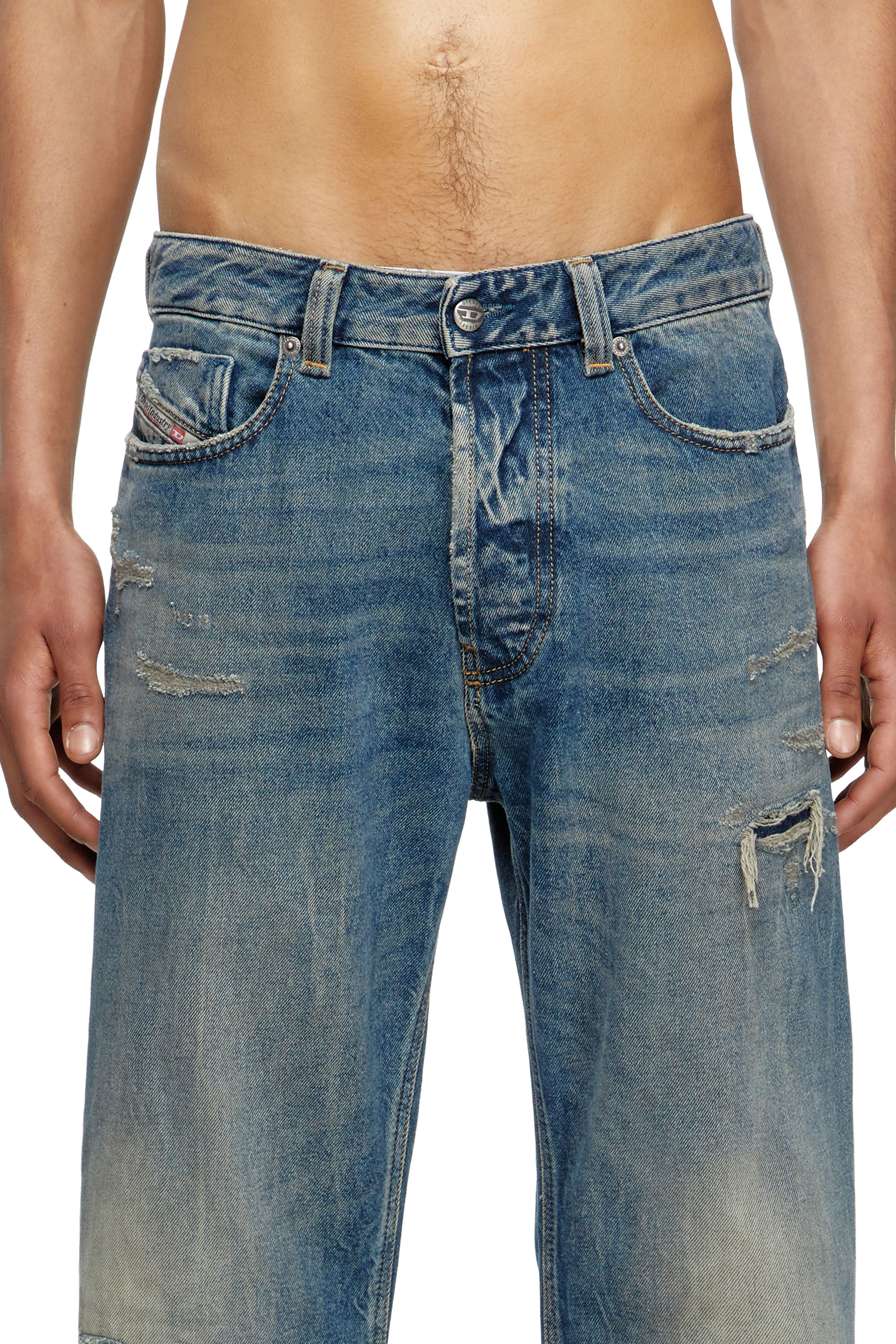 Relaxed Jeans 1980 D-Eeper 09M28, Medium blue Diesel - Man's Relaxed Jeans 1980 D-Eeper 09M28, Medium blue - 5