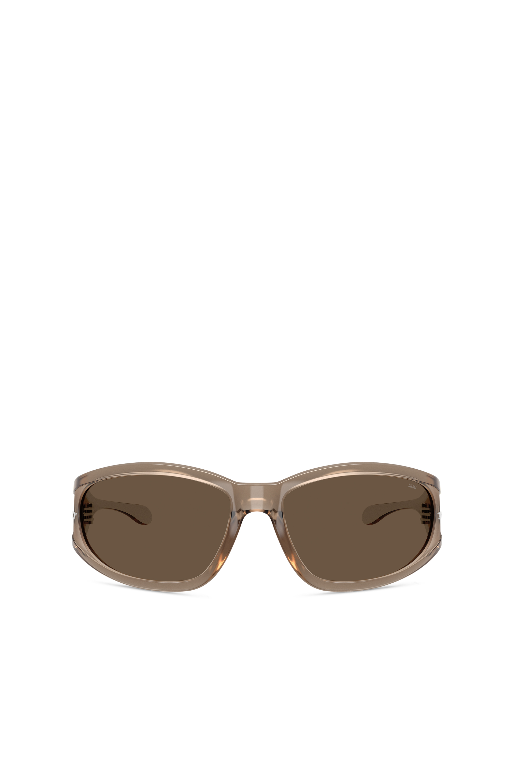 Diesel - 0DL3002, Unisex's Rectangular sunglasses in acetate in Brown - 1