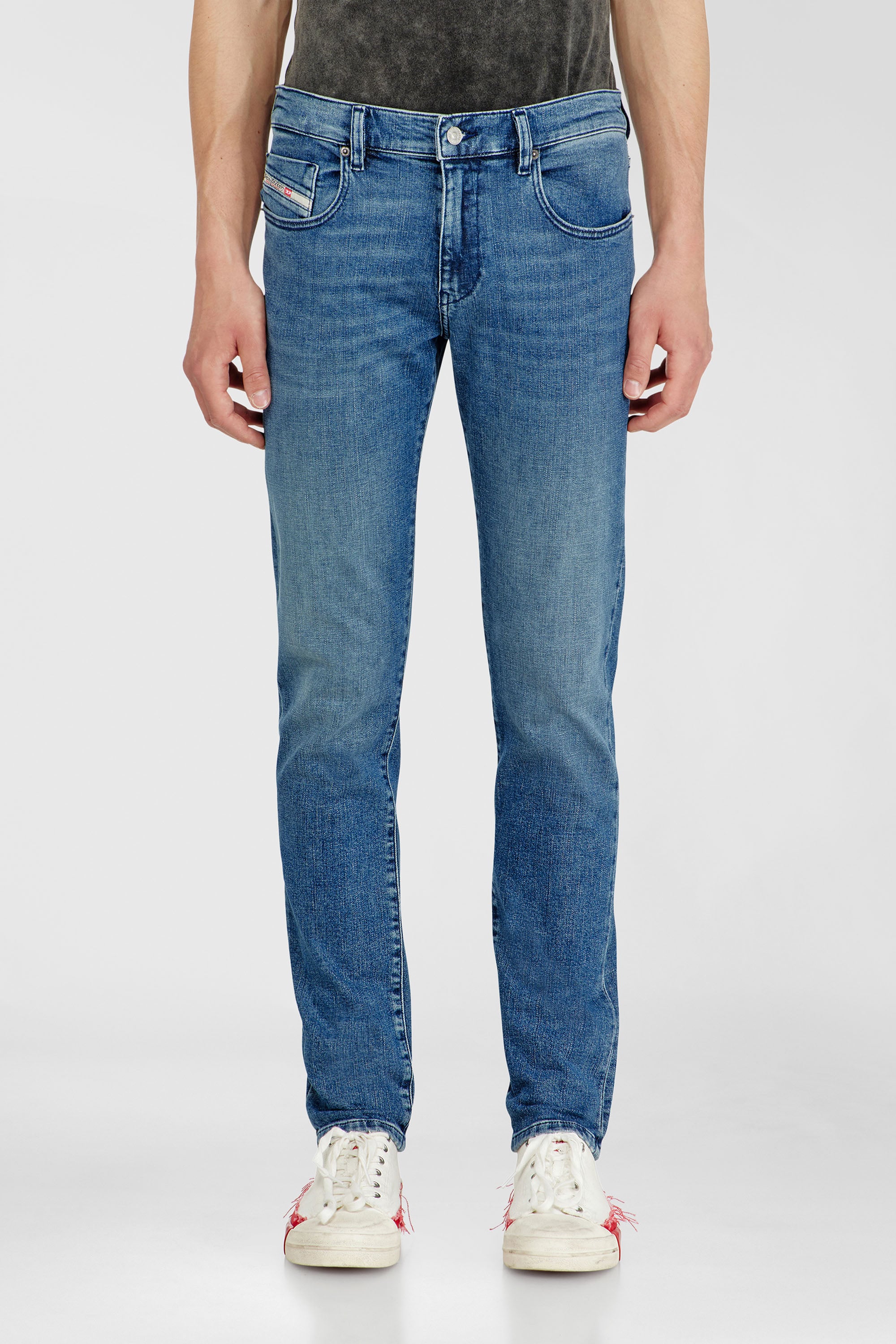 Diesel - Man's Slim Jeans 2019 D-Strukt 0HDBK, Medium blue - 1