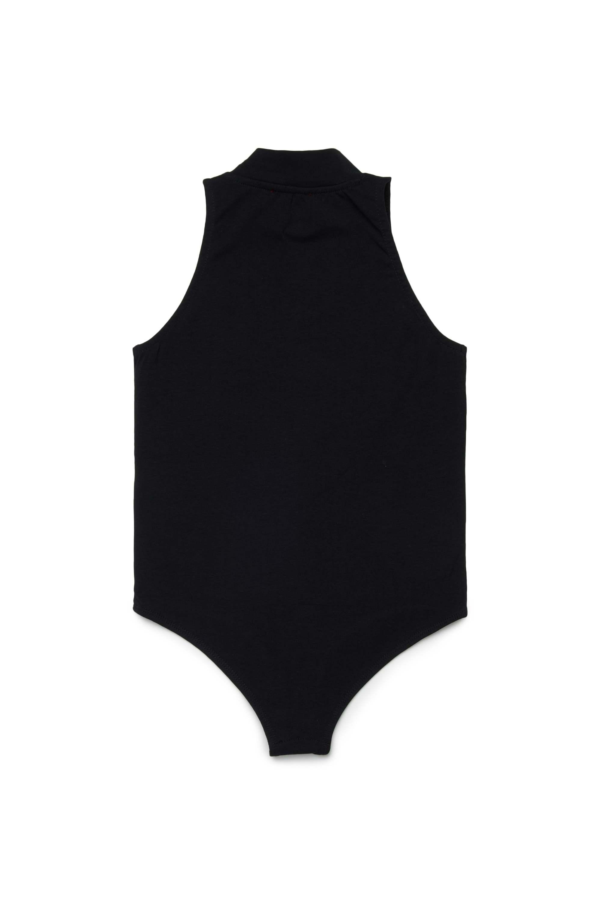Diesel - BVODY, Woman's Cotton bodysuit with Oval D embroidery in Black - 2