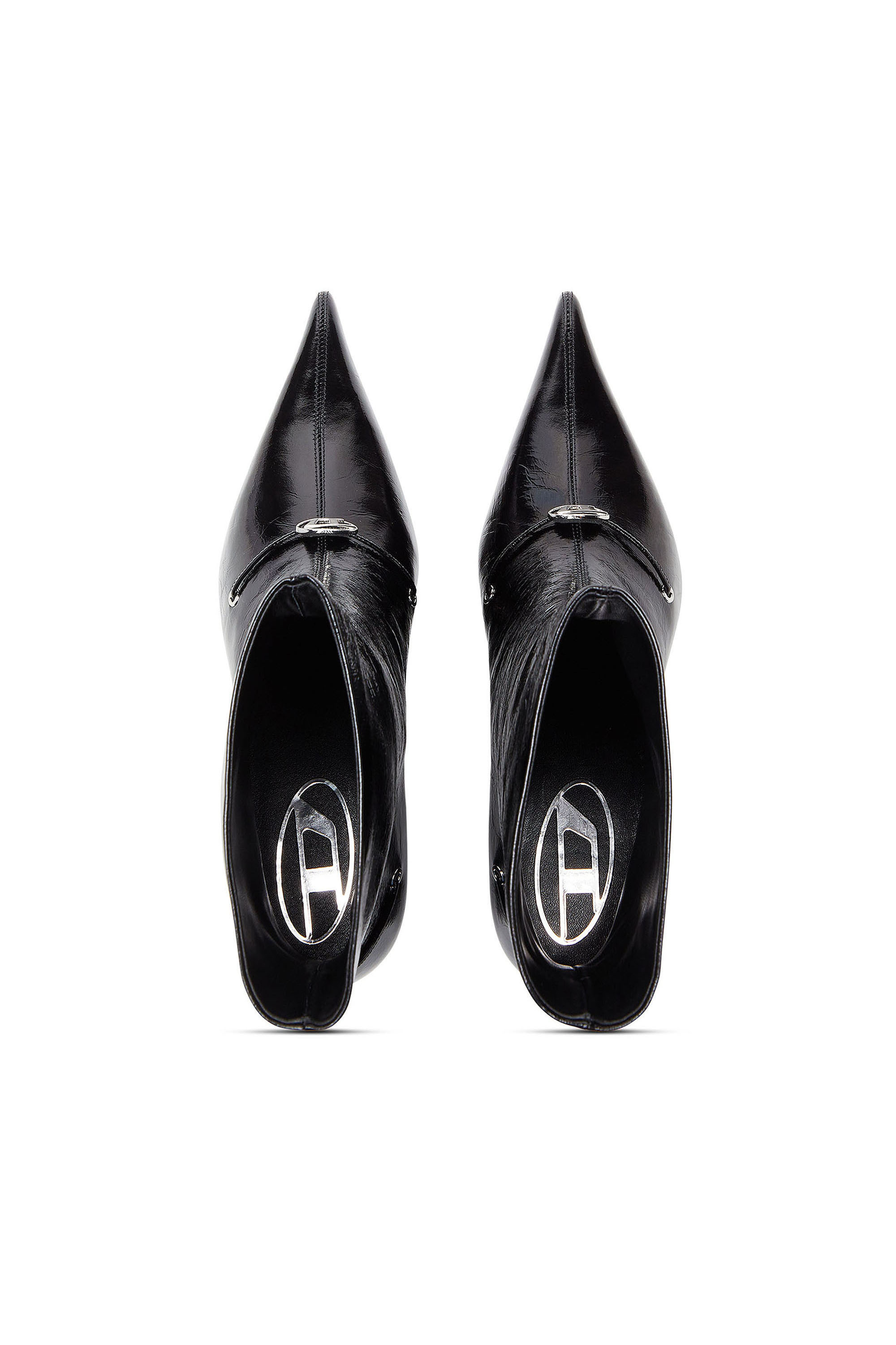 Diesel - D-JEWELS  40 TUBE, Woman's D-Ten&Half - Ankle boots in naplak leather in Black - 5
