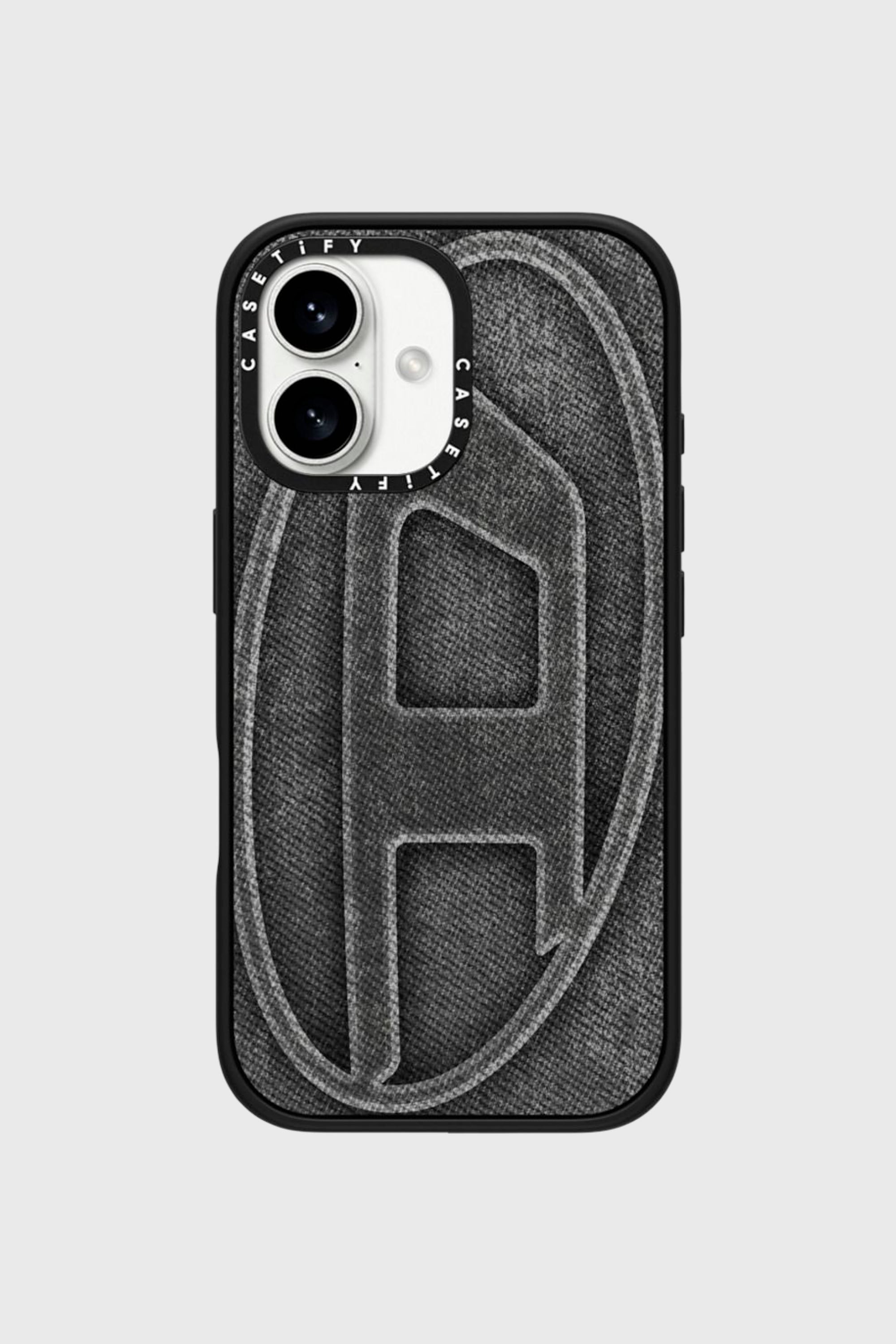 Diesel - 60578 MOULDED CASE, Unisex's Oval D impact case for iPhone 16 in Black - 1