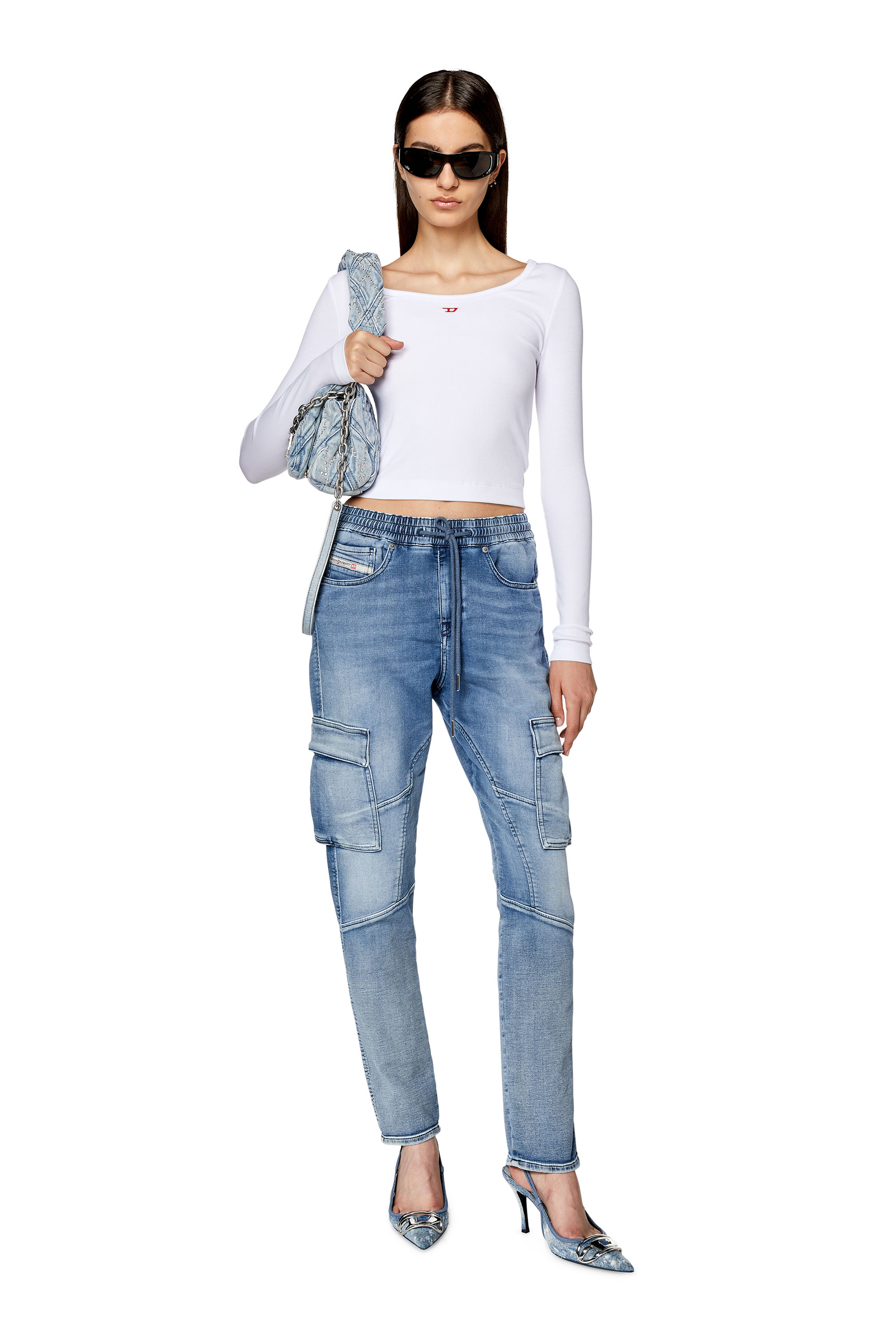 Diesel - Slim D-Ursy Track Denim 068FL, Medium blue - Image 4