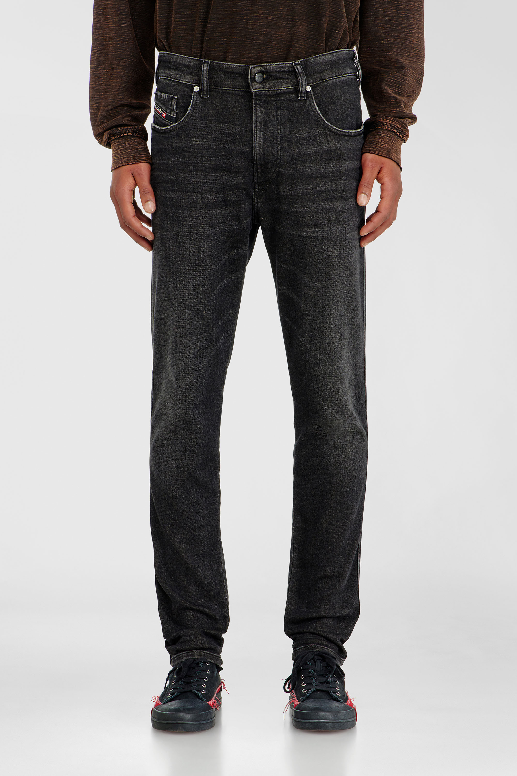 Diesel - Man's Slim 2062 D-Strukt Joggjeans&reg; 09P92, Black/Dark grey - 1