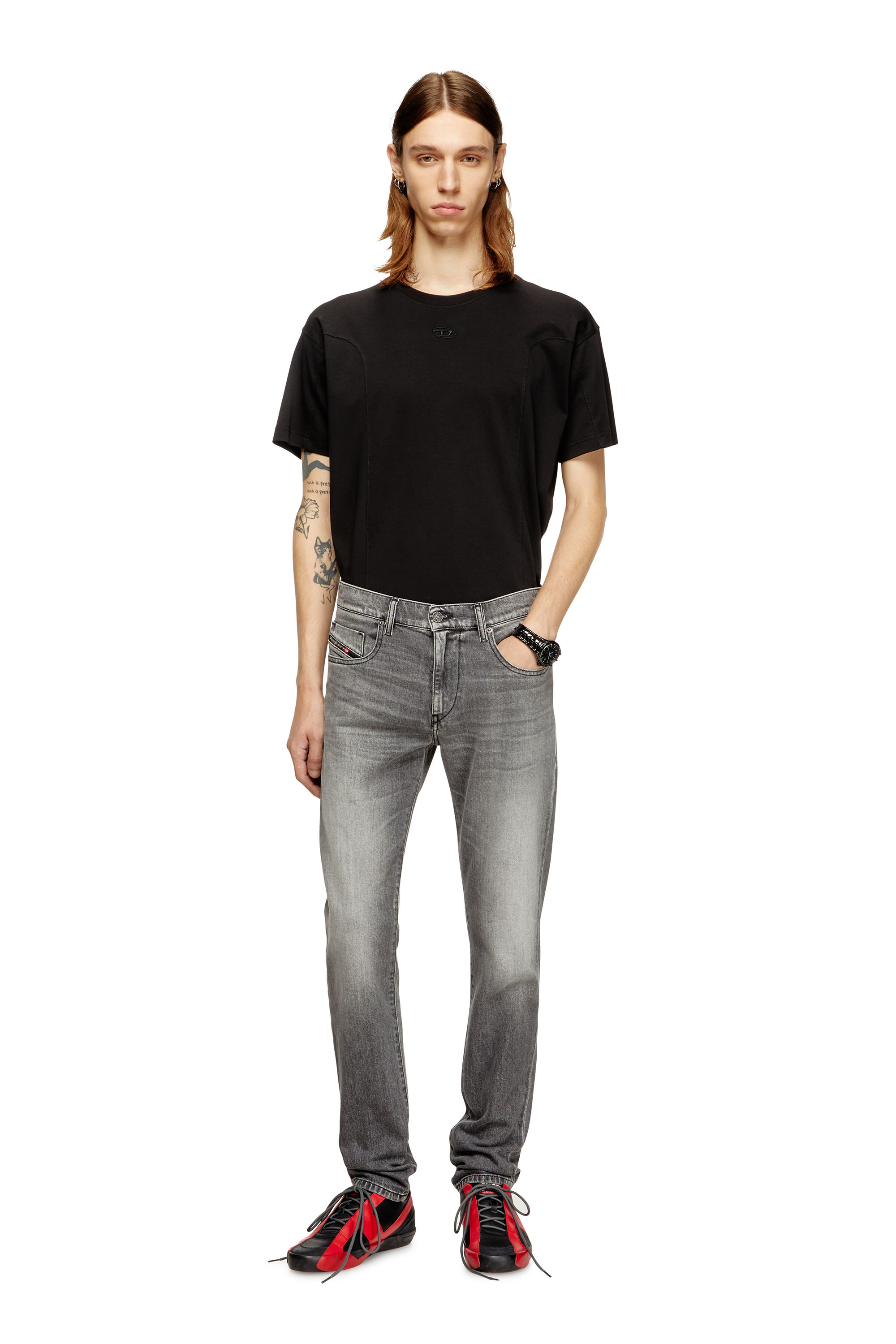 Diesel - Man's Slim Jeans 2019 D-Strukt 09M30, Grey - 1
