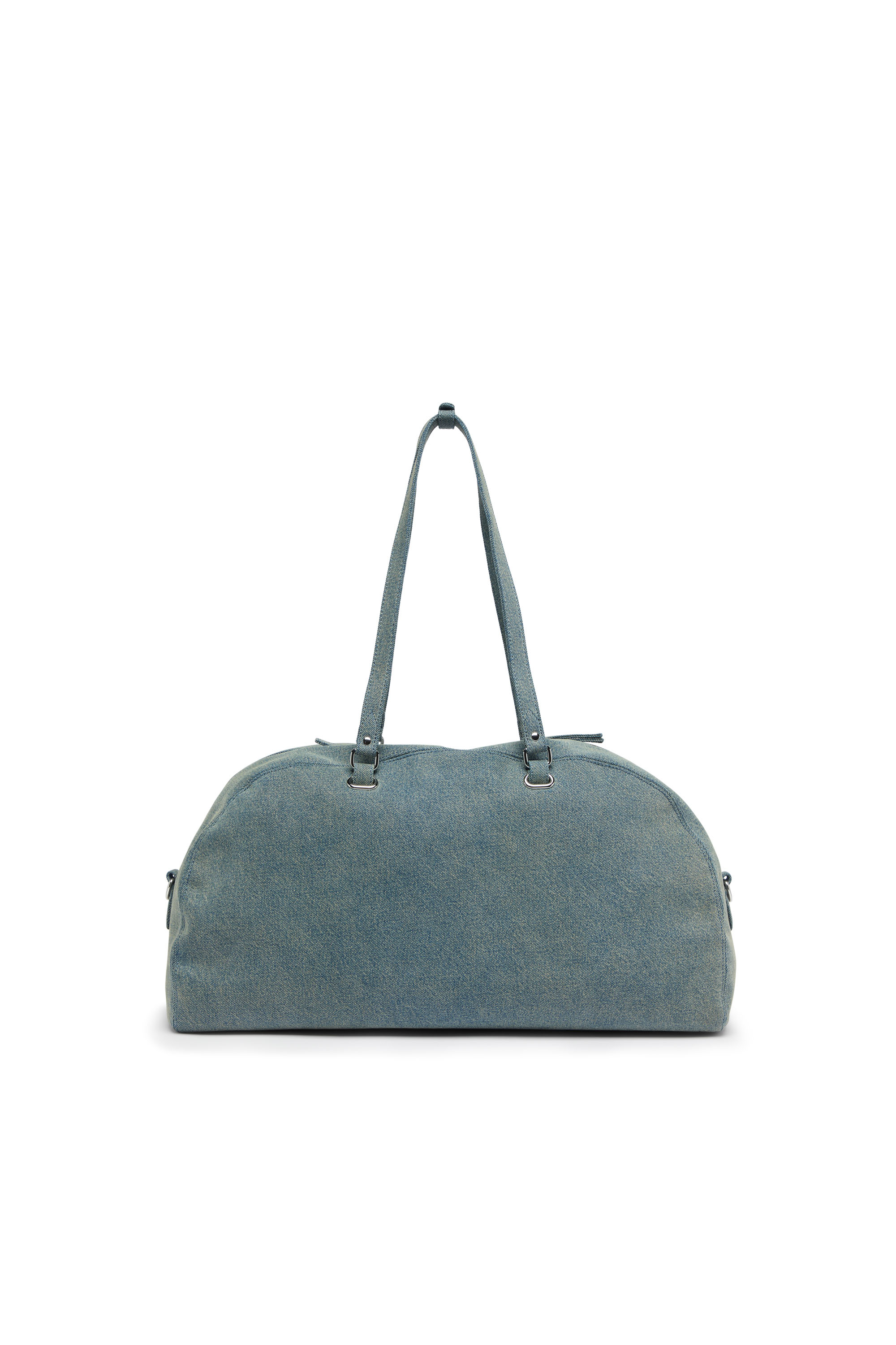 Diesel - 1DR DOME SOFT DUFFLE XL, Unisex's 1DR Dome-Duffle bag in denim with Oval D logo in Light Blue - 3