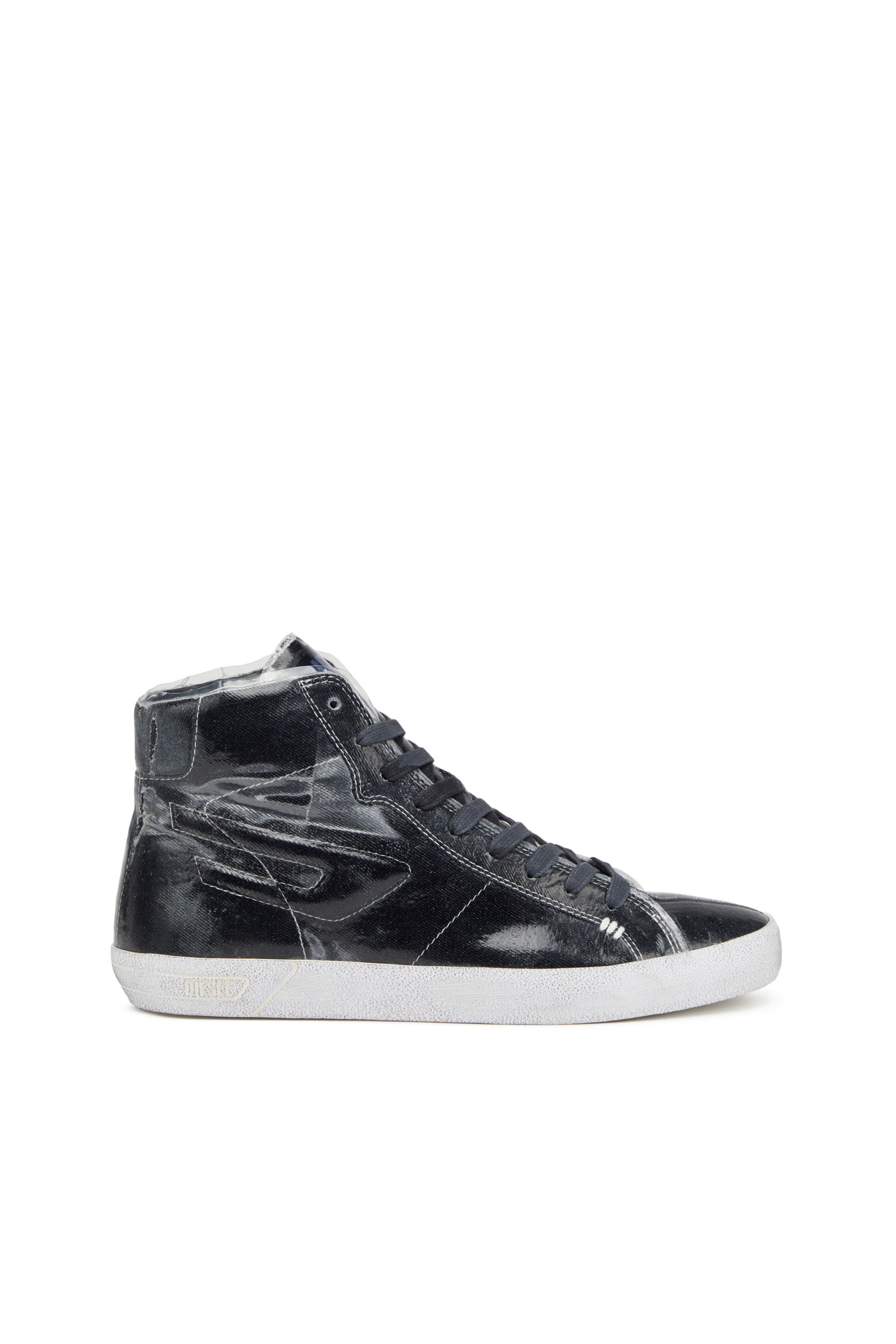 Diesel - S-LEROJI MID, Man's S-Leroji Mid - High-top canvas sneakers with TPU overlay in Black - 1