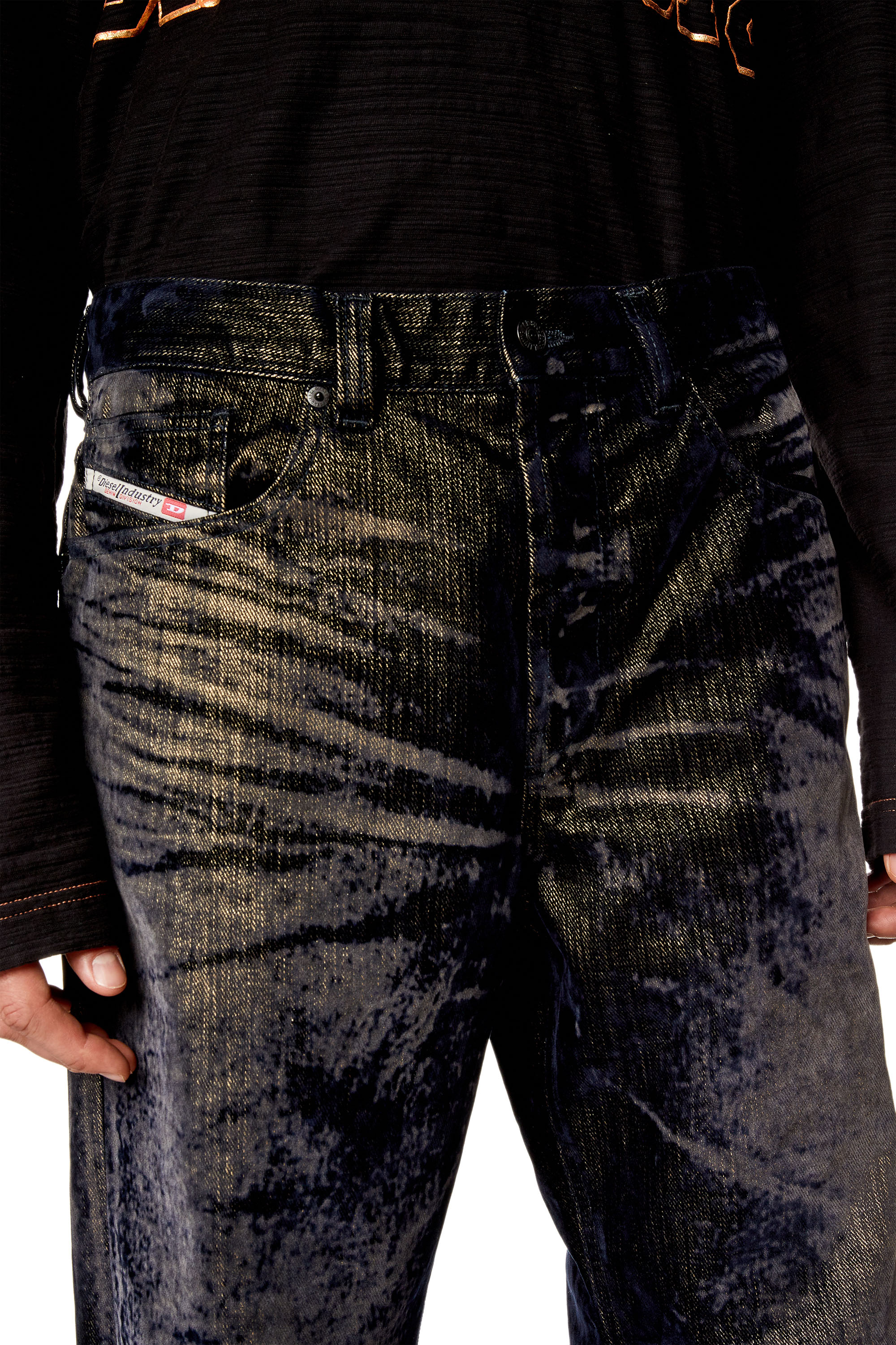Diesel - Man Straight Jeans 2010 D-Macs 09I49, Black/Dark grey - Image 4
