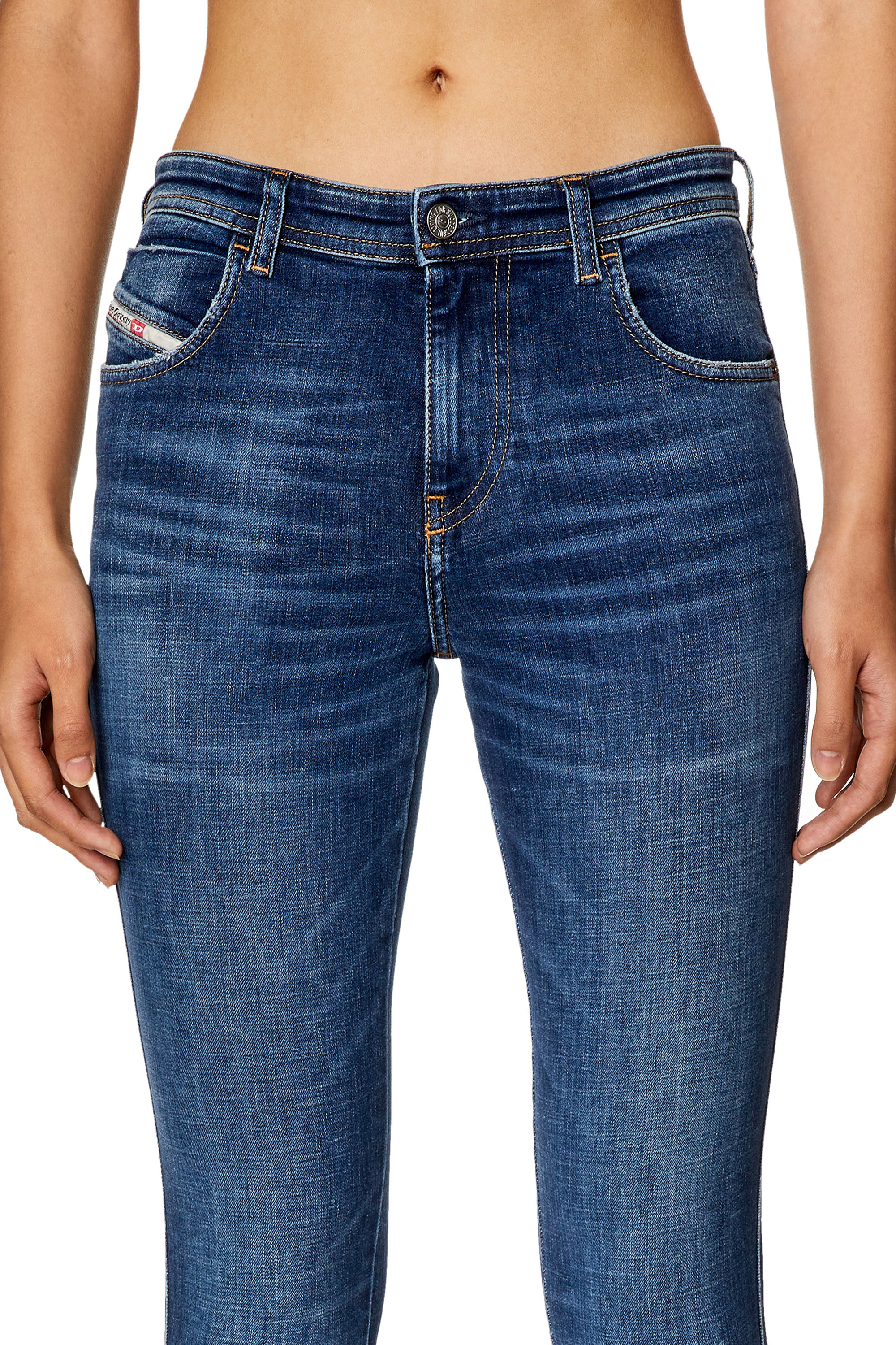 Diesel - Woman Skinny Jeans 2015 Babhila 09H63, Dark Blue - Image 4