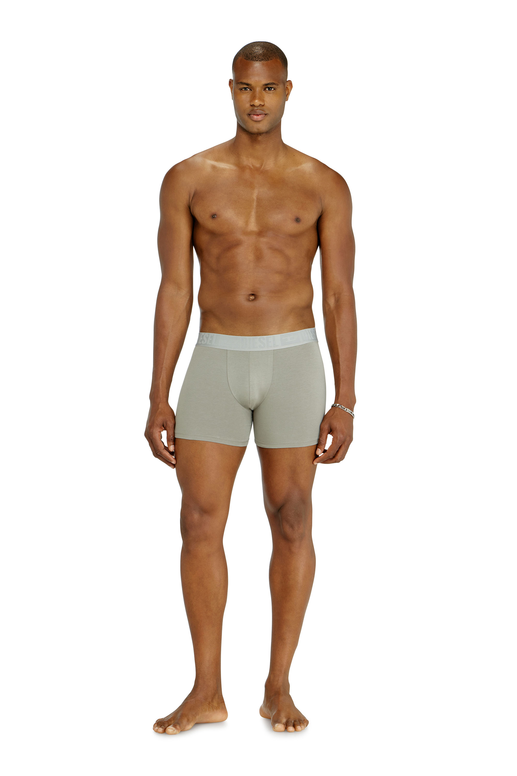Diesel - SEBASTIAN-D-CORE-3PACK, Man's Three-pack boxer briefs in stretch cotton in Black/Grey - 1