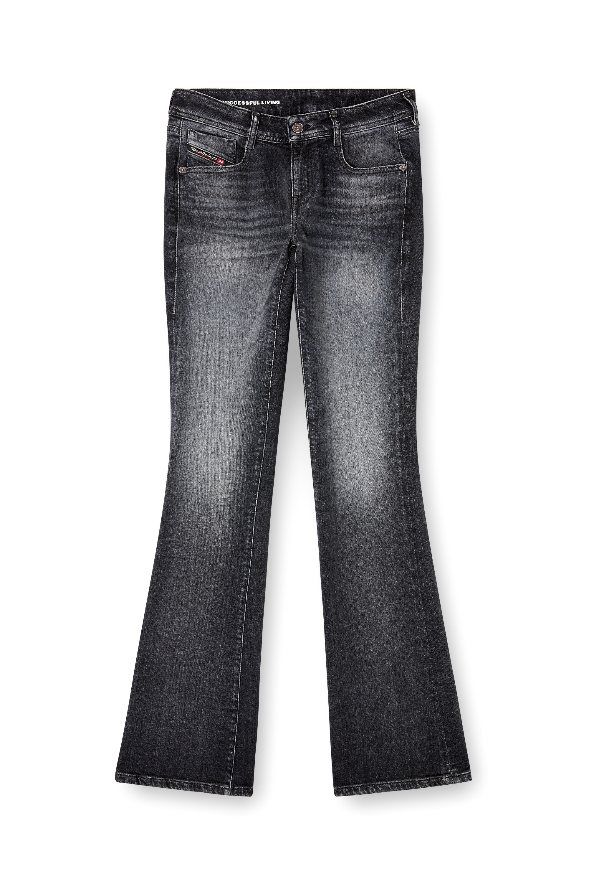 Diesel - Woman's Bootcut Jeans 1969 D-Ebbey 09L98, Black/Dark grey - 2