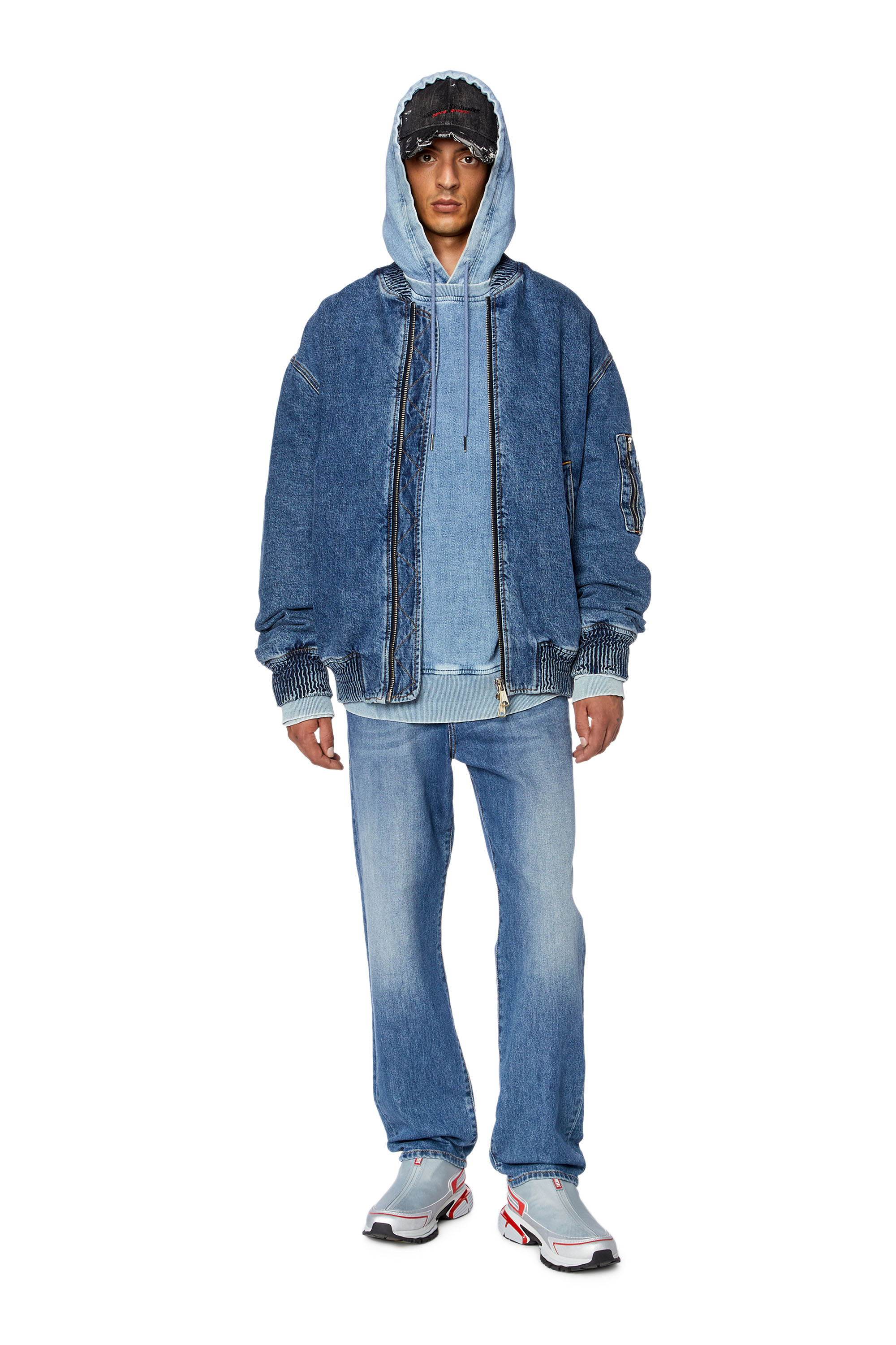 Diesel - Straight Jeans 2020 D-Viker 09F82, Medium blue - Image 4