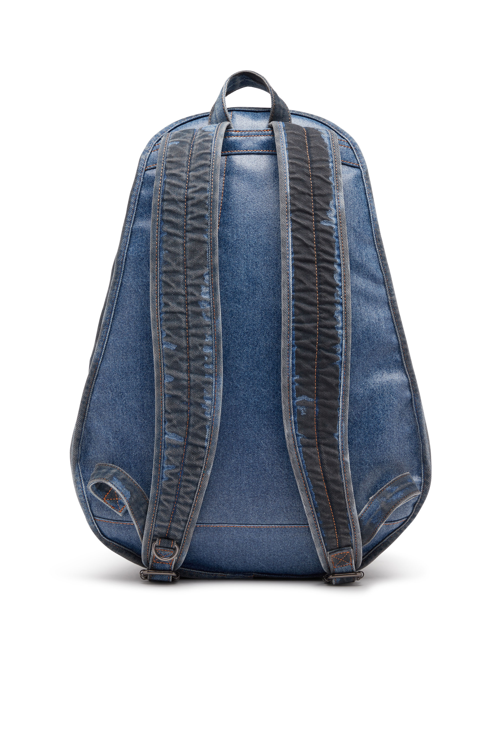 Diesel - RAVE BACKPACK, Unisex Rave-Backpack in coated denim in Blue - Image 2