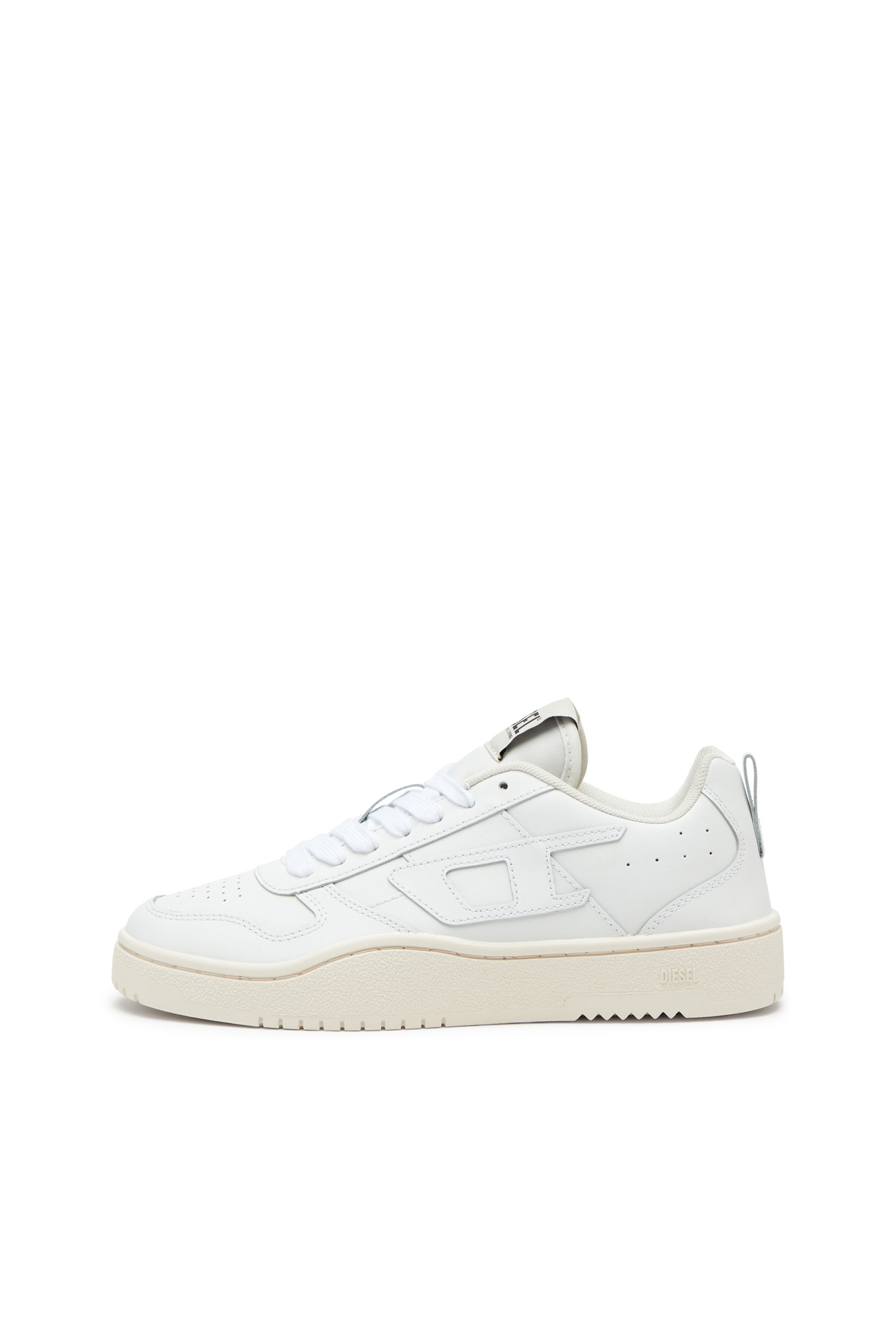 Diesel - S-UKIYO V2 LOW W, Woman S-Ukiyo Low-Low-top sneakers in leather and nylon in White - Image 7