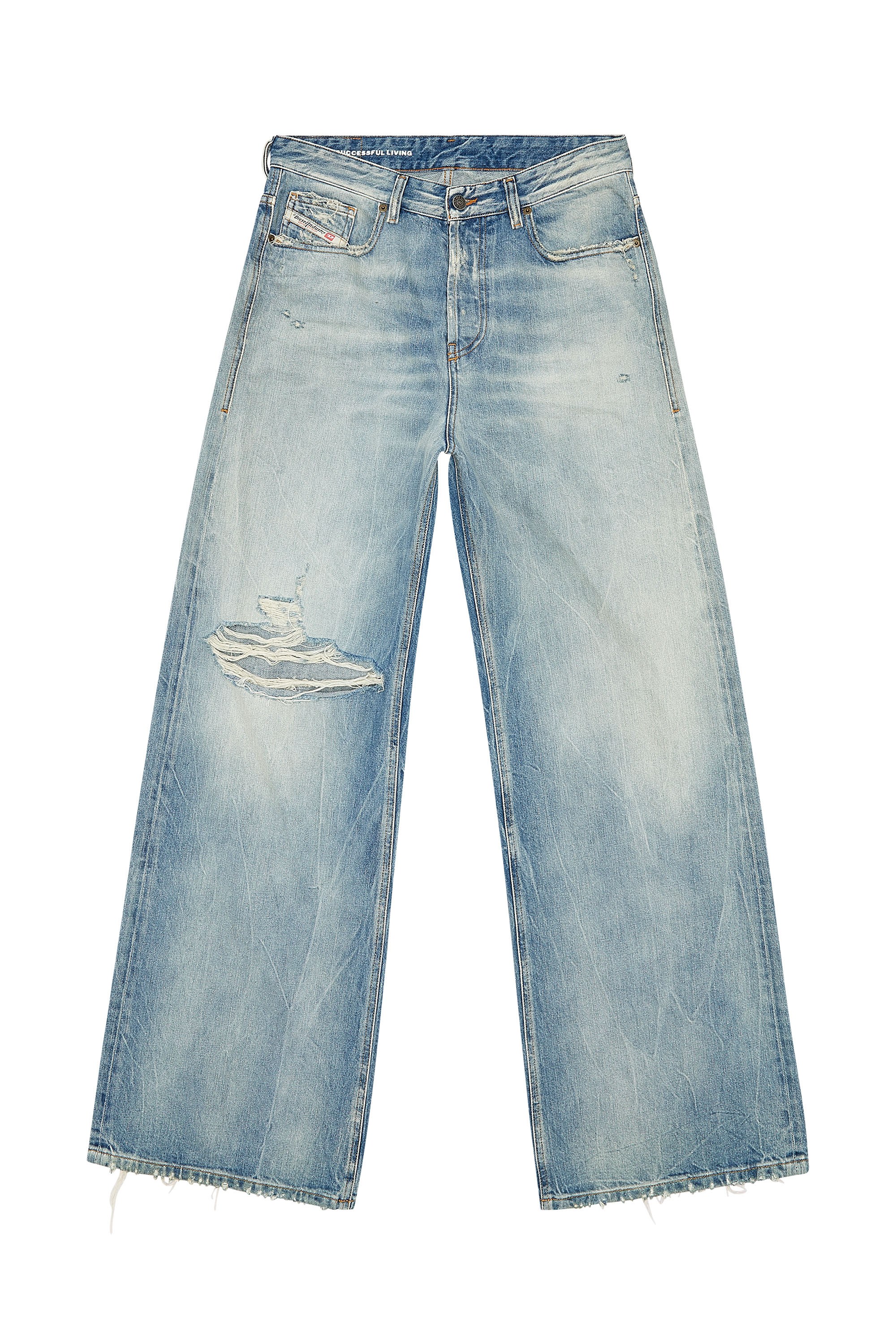 Diesel - Woman Straight Jeans 1996 D-Sire 09H58, Light Blue - Image 7