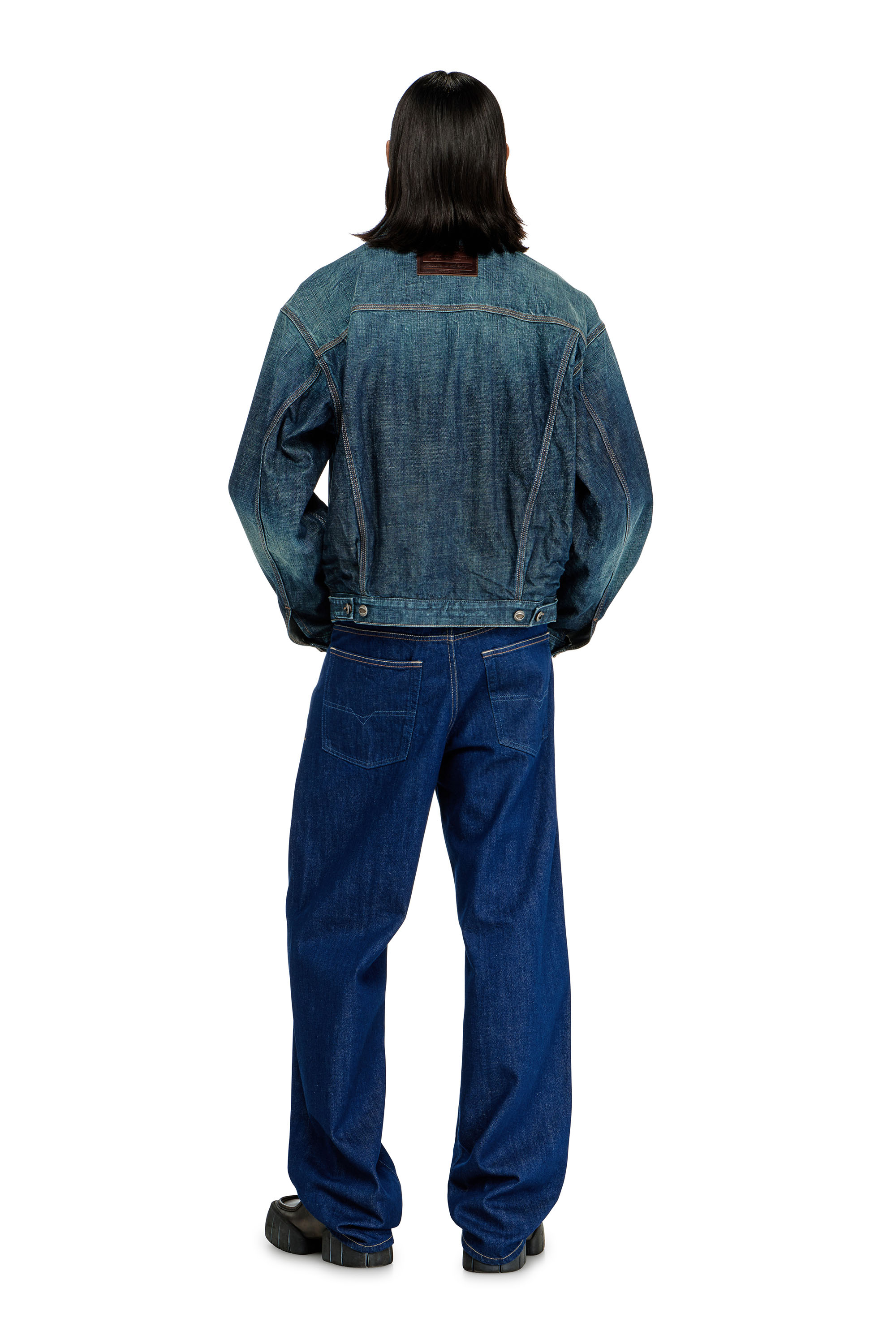 Diesel - Man's Relaxed Jeans 2001 D-Macro 09Q09, Dark Blue - 4