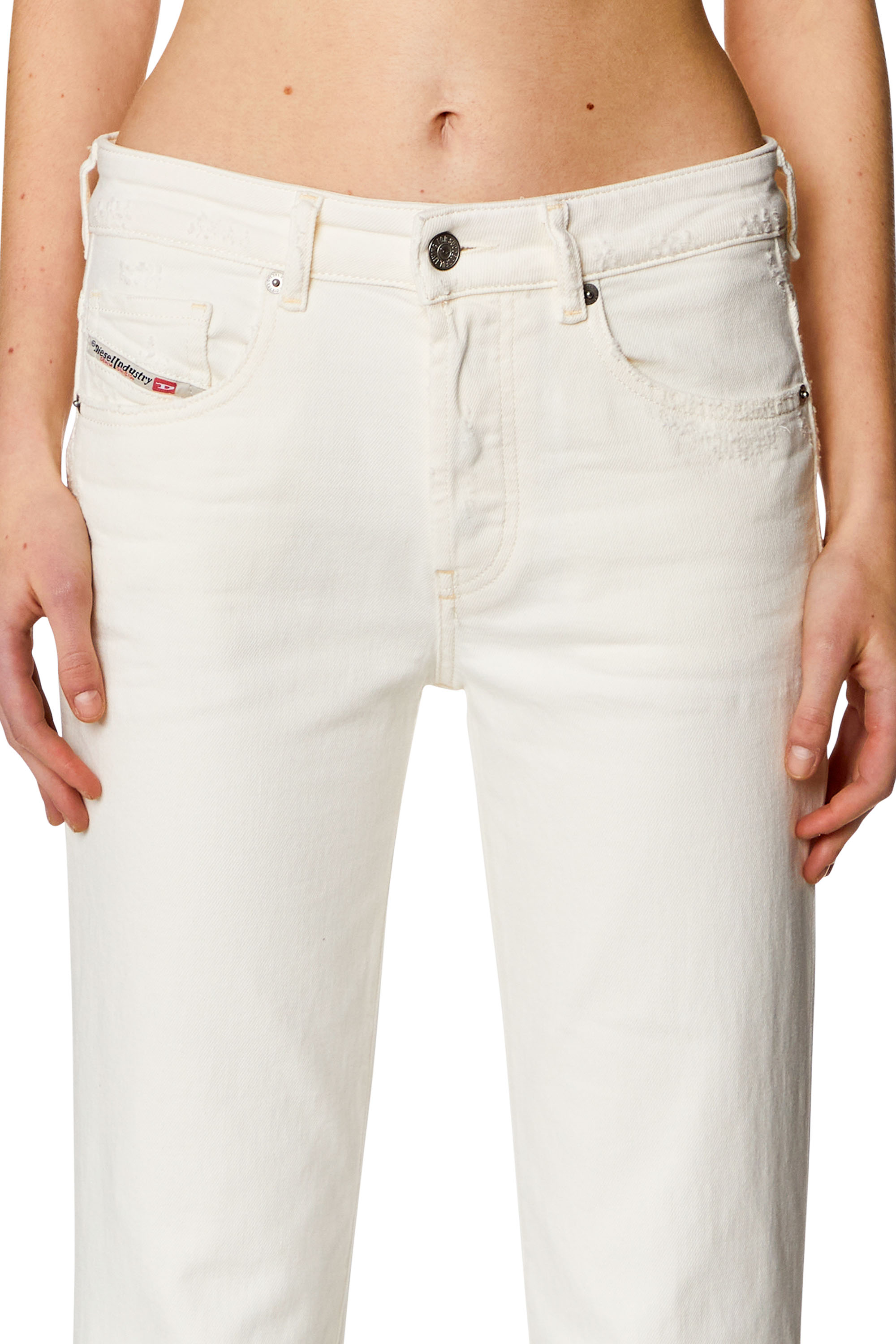 Diesel - Woman Straight Jeans 1989 D-Mine 09I15, White - Image 4