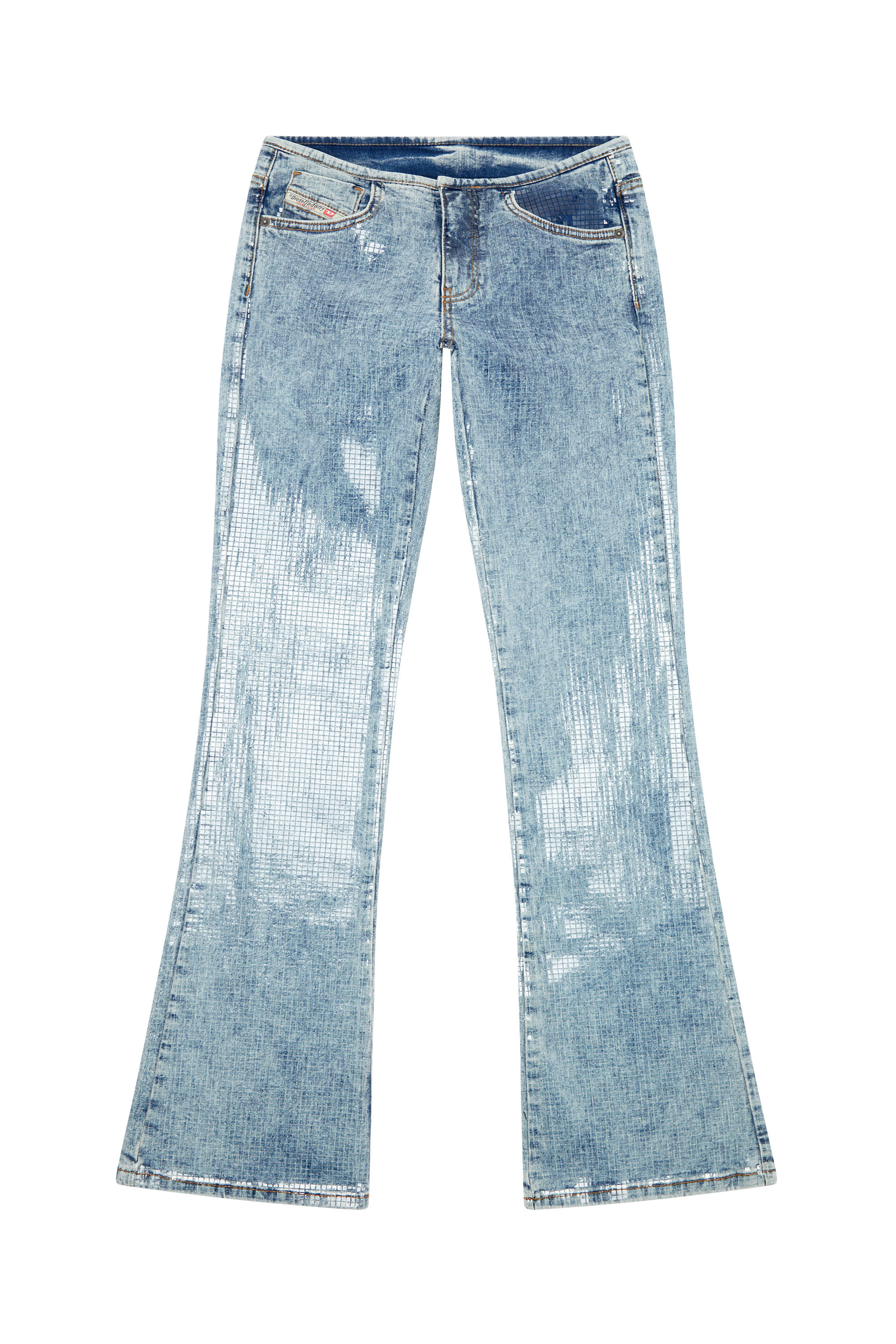 Diesel - Woman Bootcut and Flare Jeans D-Shark 0PGAA, Light Blue - Image 5
