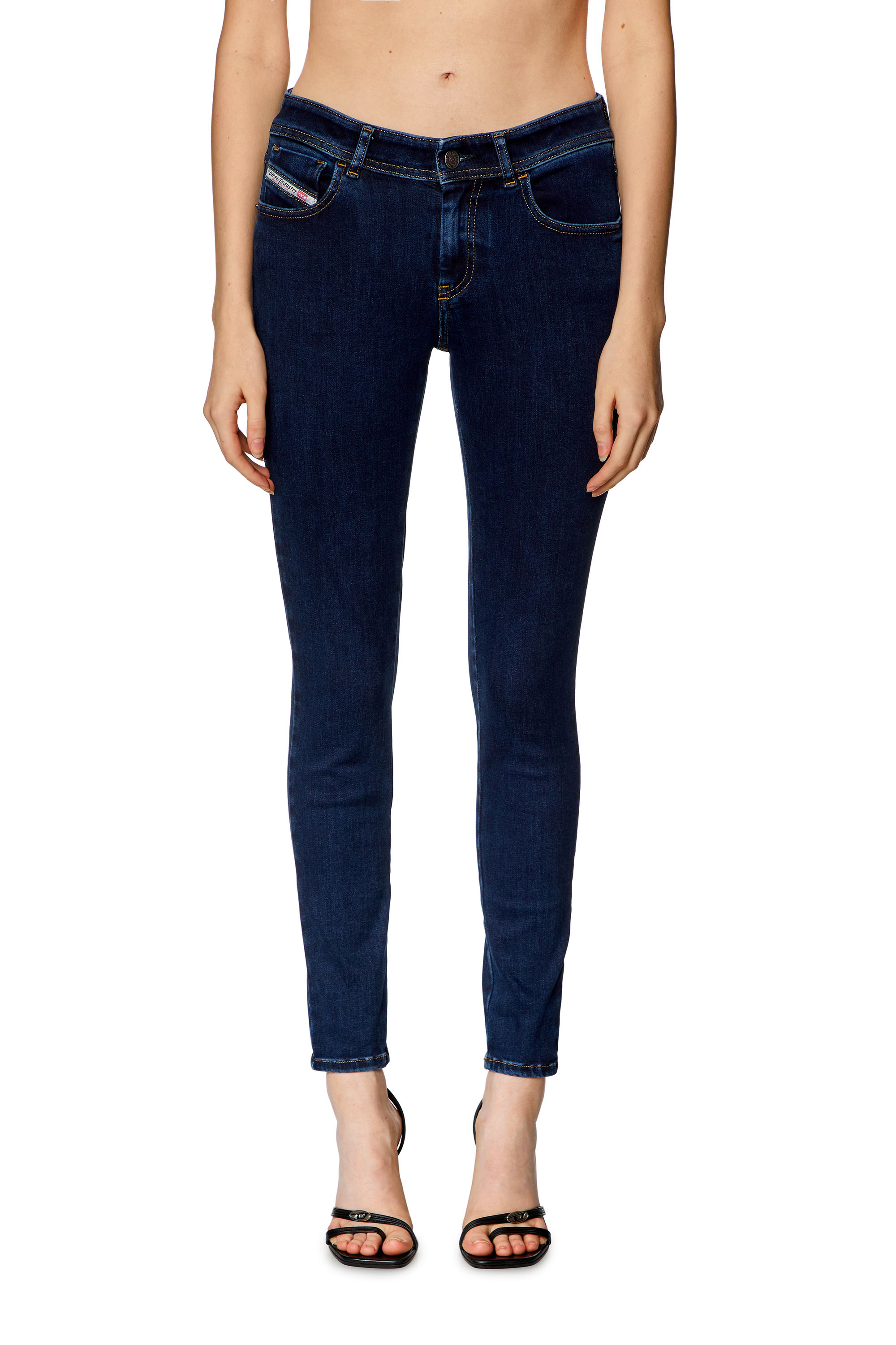 Diesel - Woman Super skinny Jeans 2017 Slandy 09H80, Dark Blue - Image 2