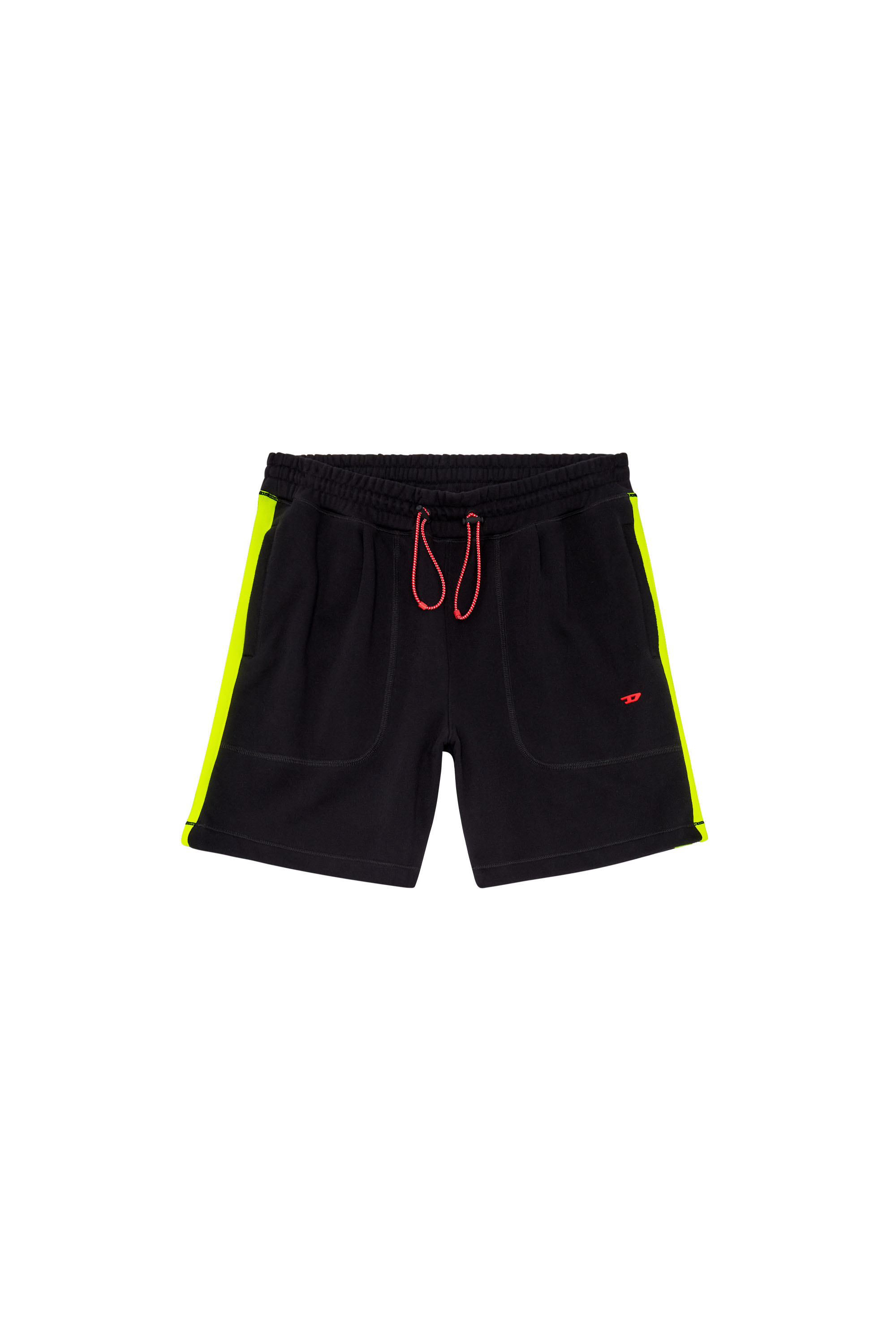 Diesel - AMSB-CLIFFORD-HT09, Man Sweat shorts with reflective logo bands in Multicolor - Image 3