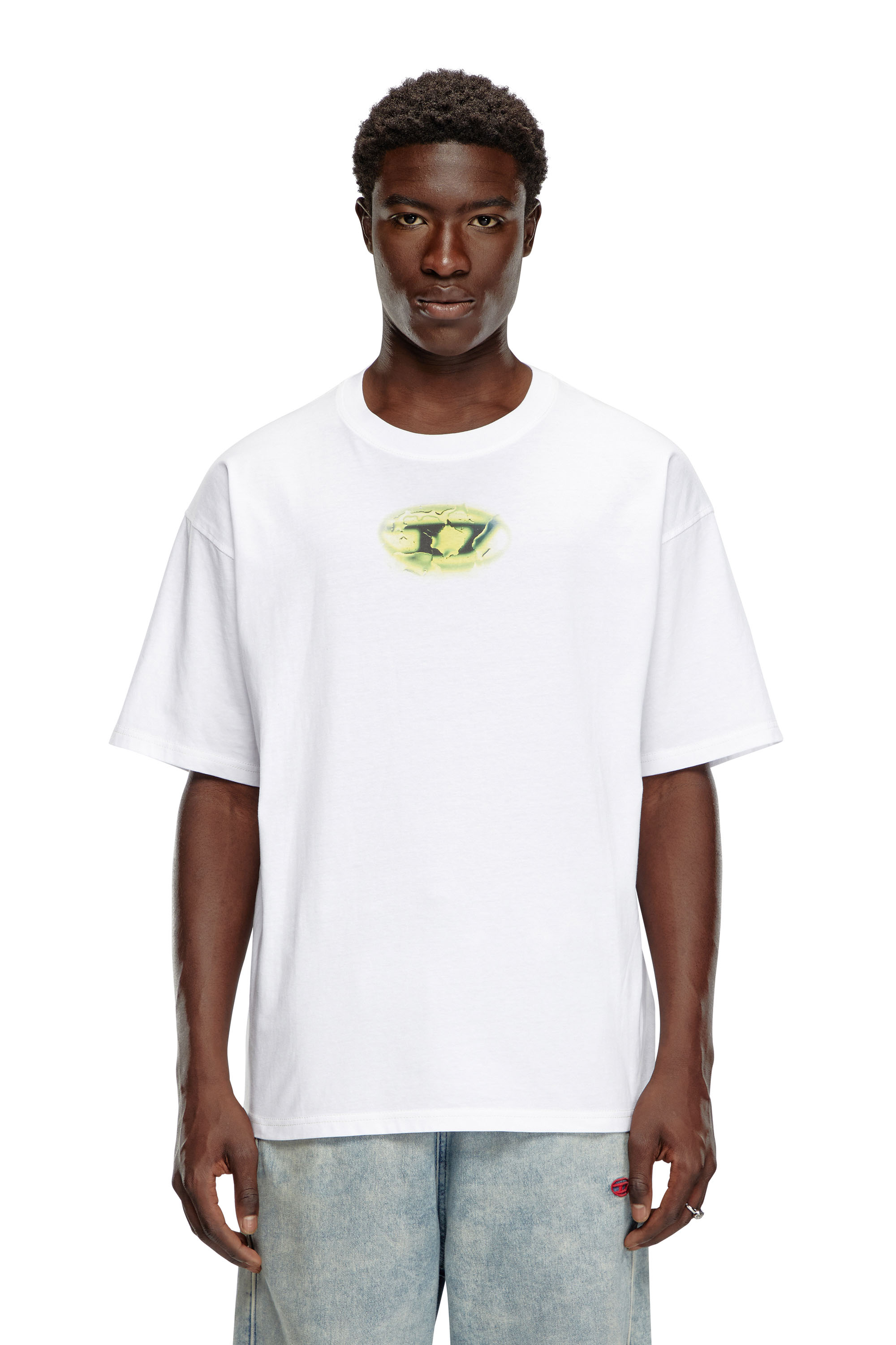 Diesel - T-BOXT-K3, Man T-shirt with glowing-effect logo in ToBeDefined - Image 1