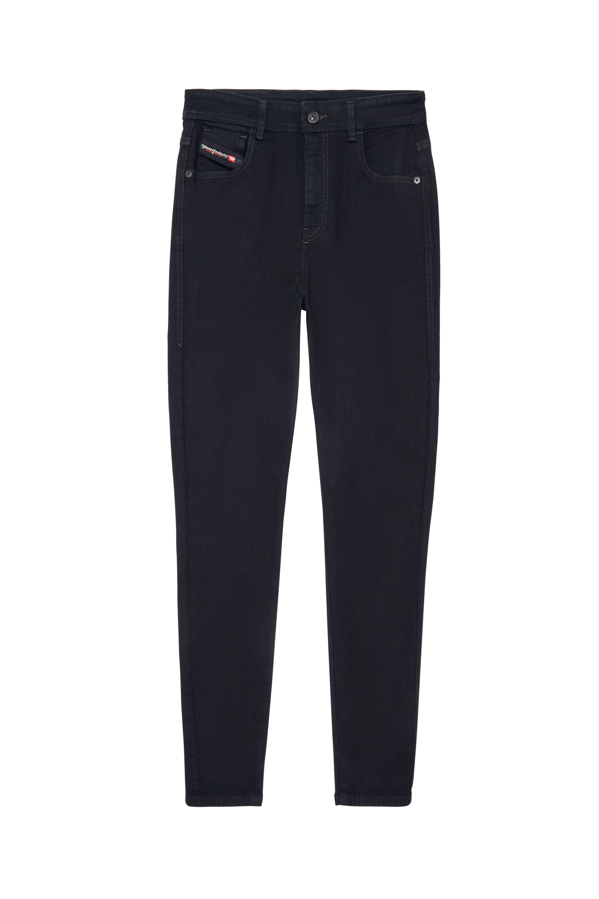 Diesel - Woman's Skinny Jeans 1984 Slandy-High 069EF, Black/Dark grey - 2