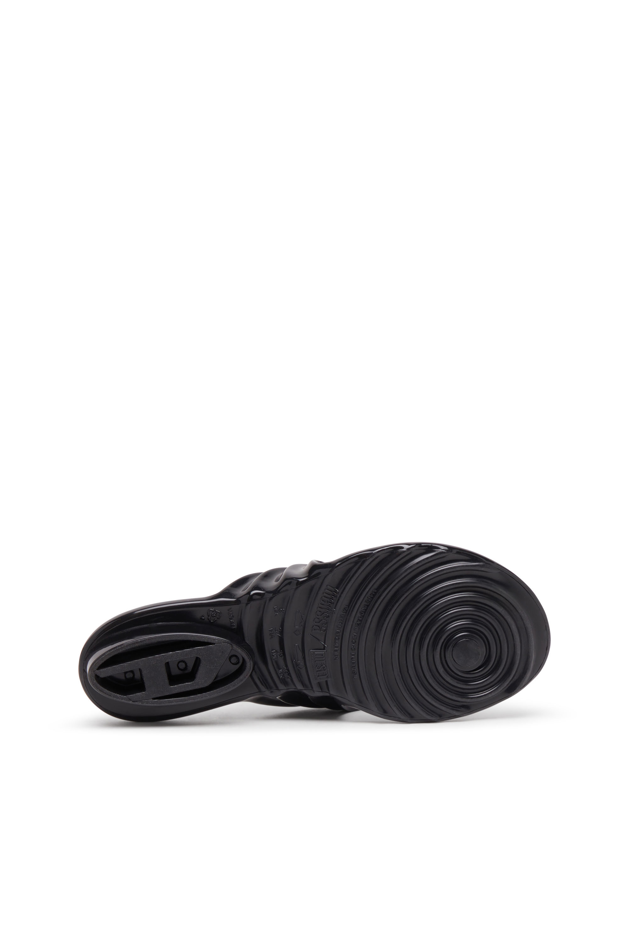 Diesel - MELISSA QUANTUM THONG, Woman's Sculptural flip-flops in Melflex&reg; in Black - 5