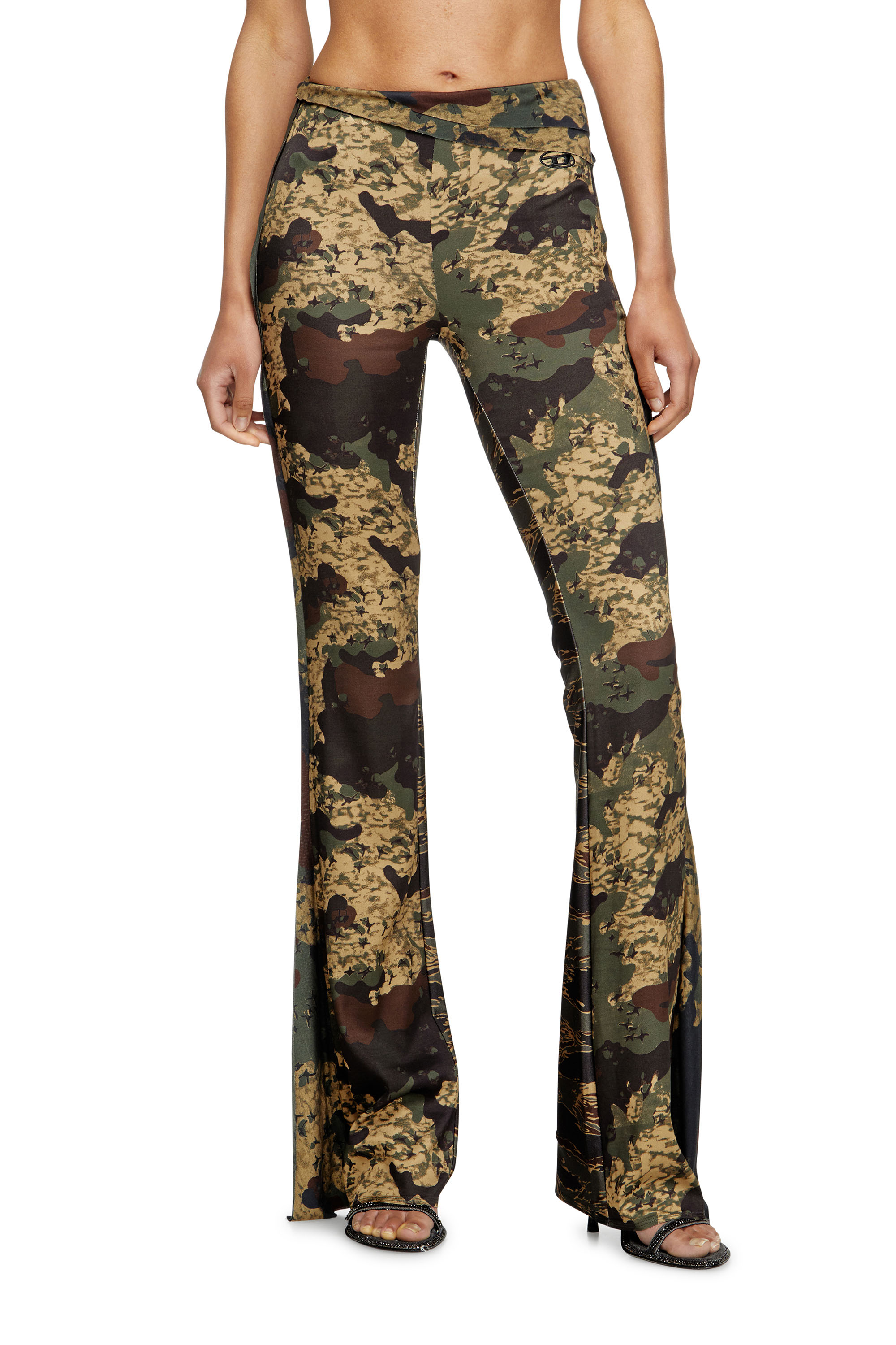 Diesel - P-AFFAL, Woman's Jazz pants with mixed camo prints in null - 1