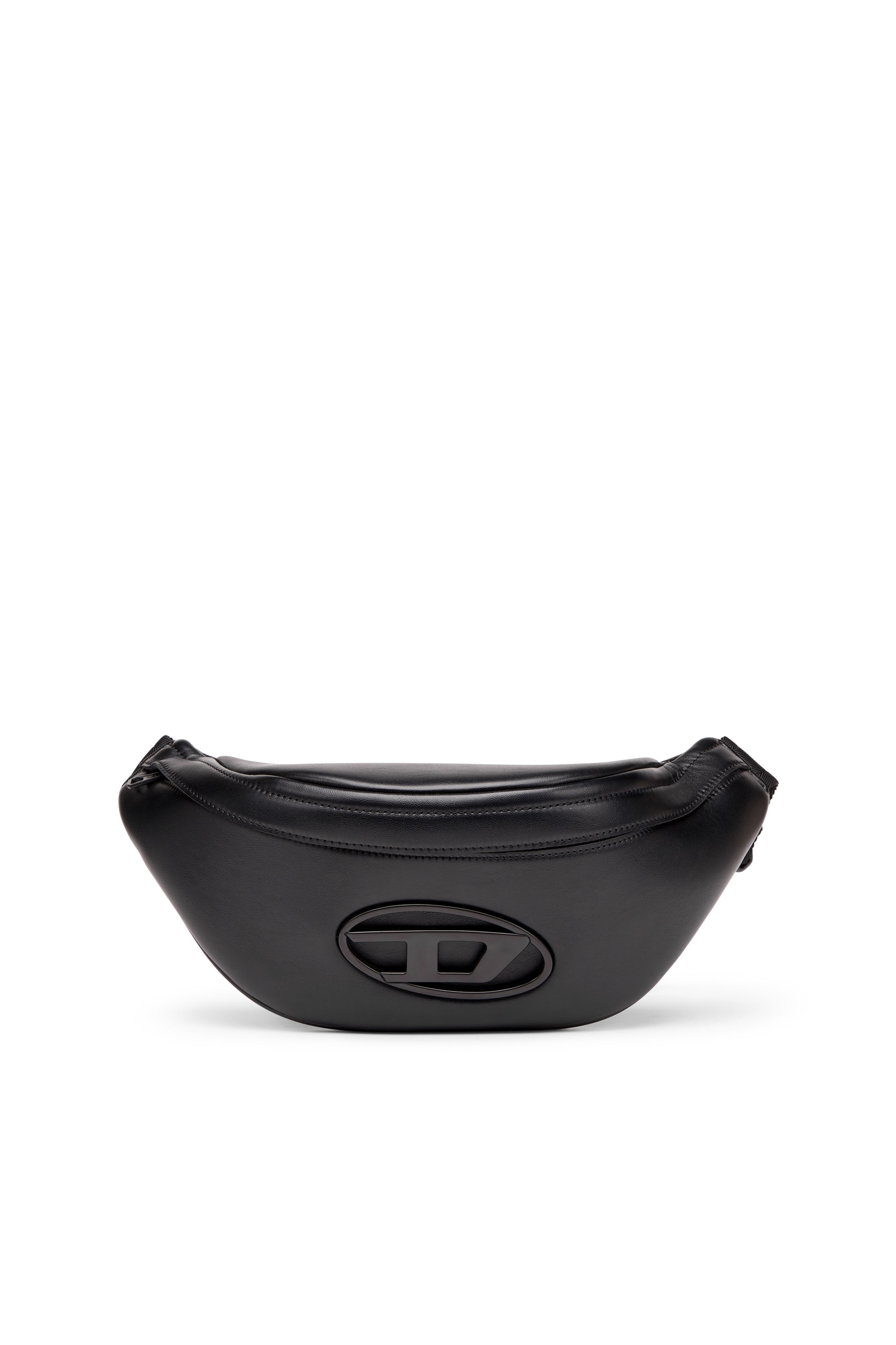Diesel - HOLI-D BELT BAG M, Man's Holi-D-Belt bag in PU and neoprene in Black - 2