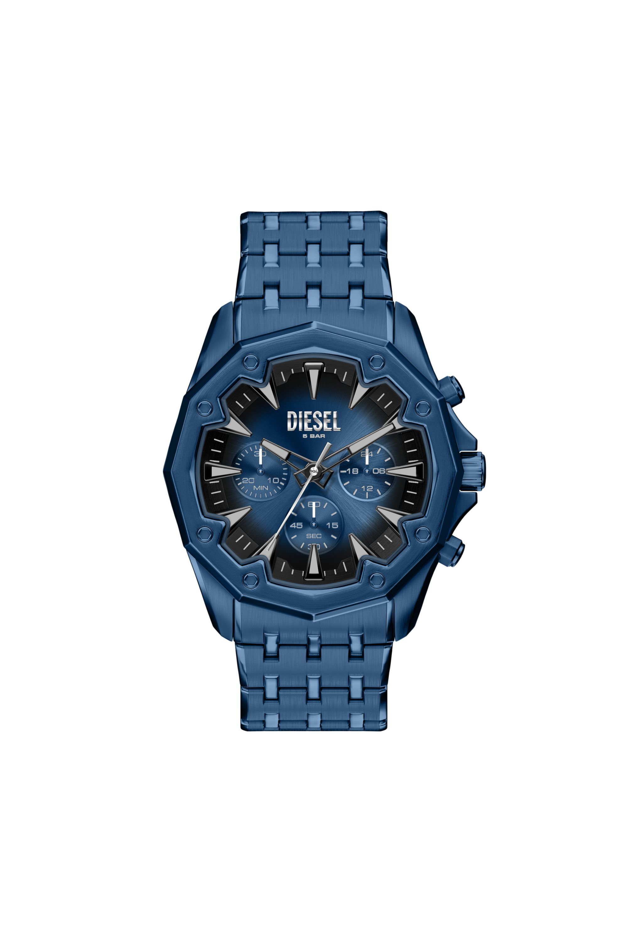 Diesel - DZ4705 WATCH, Man's Stinger Blue Stainless Steel Watch in Blue - 1