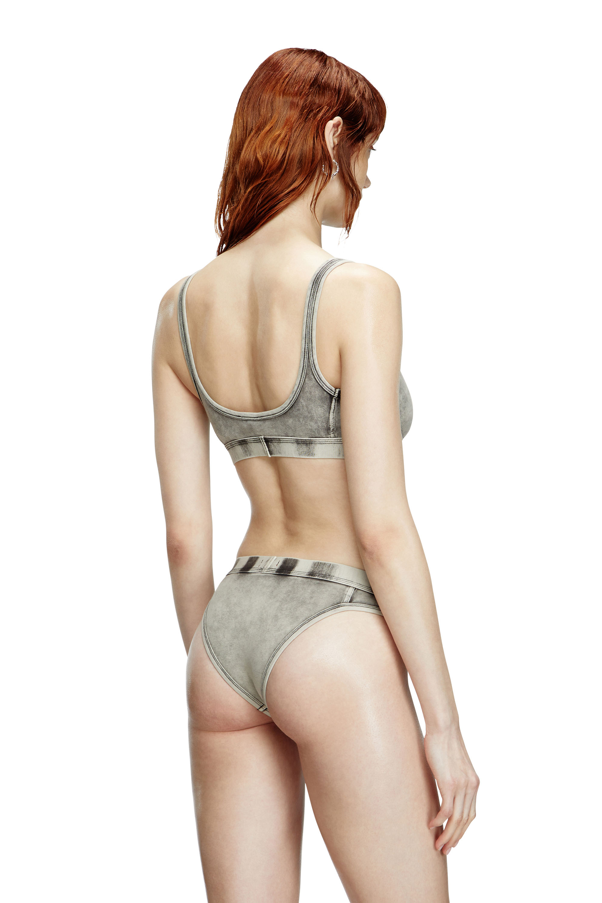 Diesel - CLODIA-DNM, Woman's Briefs in denim-effect jersey in Grey - 3