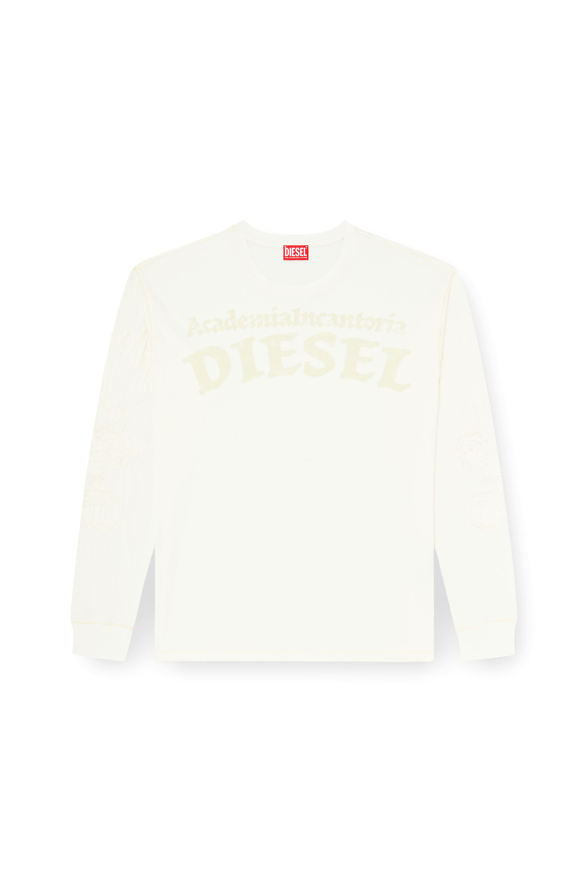 Diesel - T-NORM-LS-AA3, Man's Long-sleeve T-shirt with prints and patches in null - 3