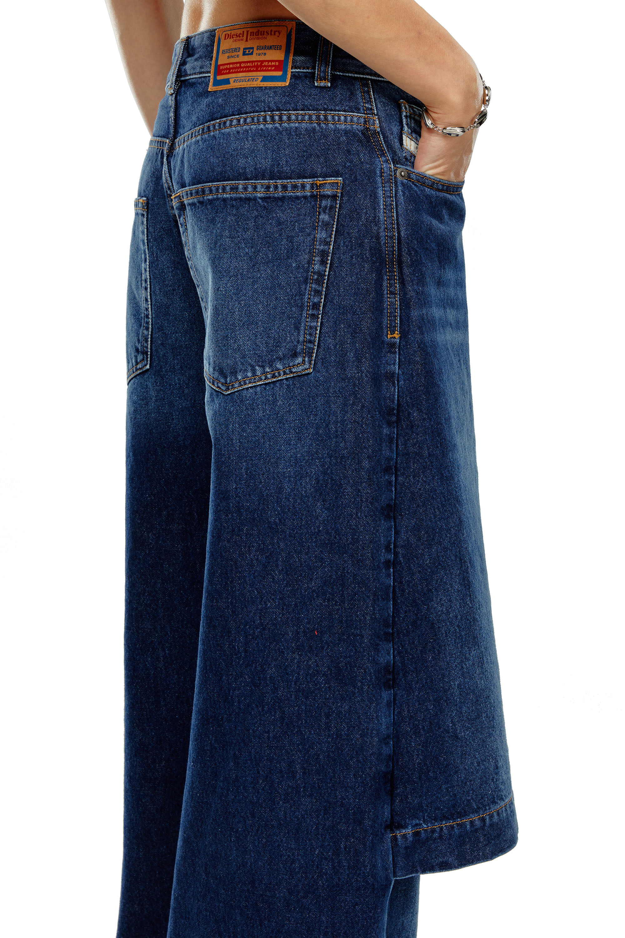 Diesel - Woman Straight Jeans D-Syren 0DBCF, Dark Blue - Image 4