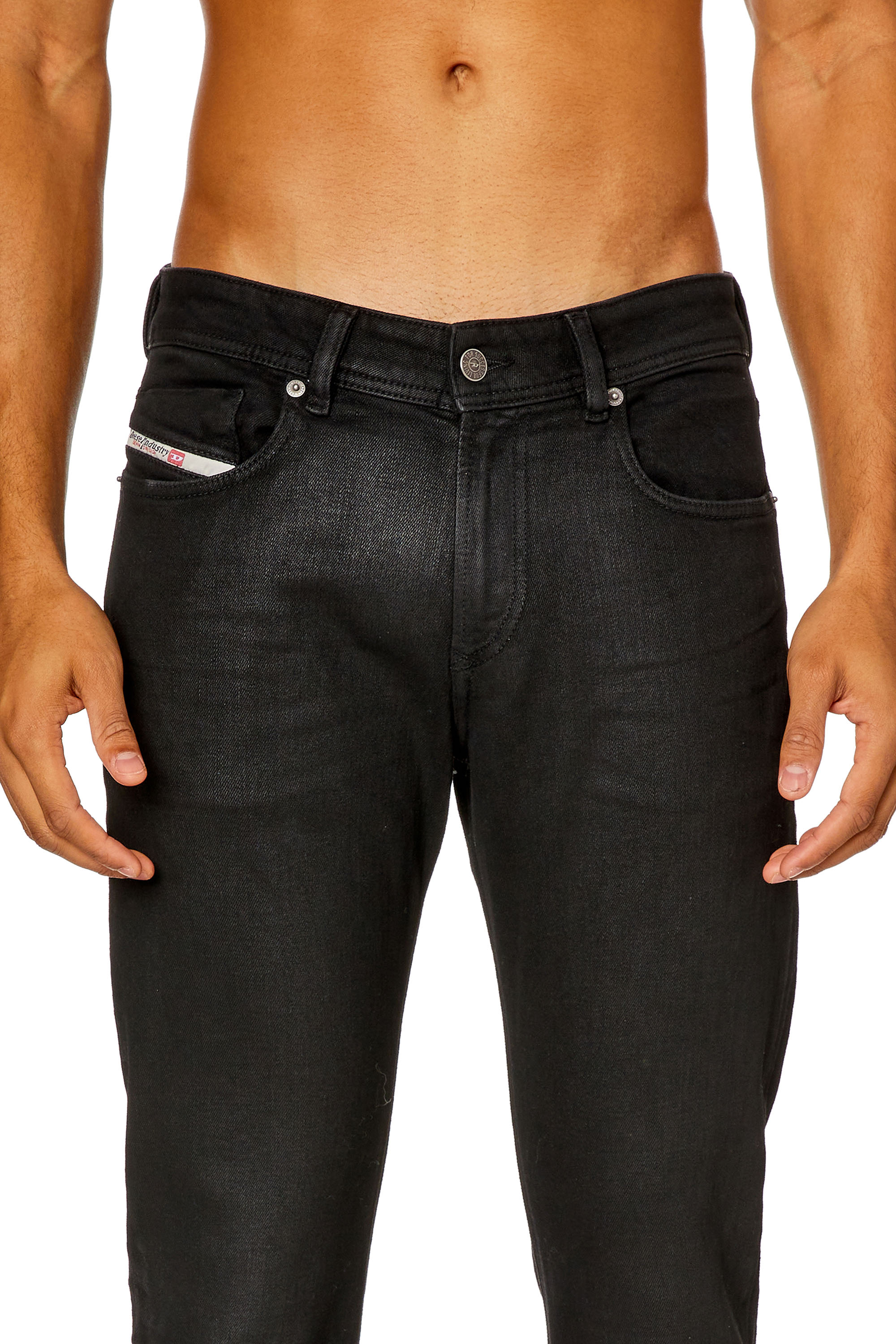 Diesel - Man Skinny Jeans 1979 Sleenker 09H94, Black/Dark grey - Image 4