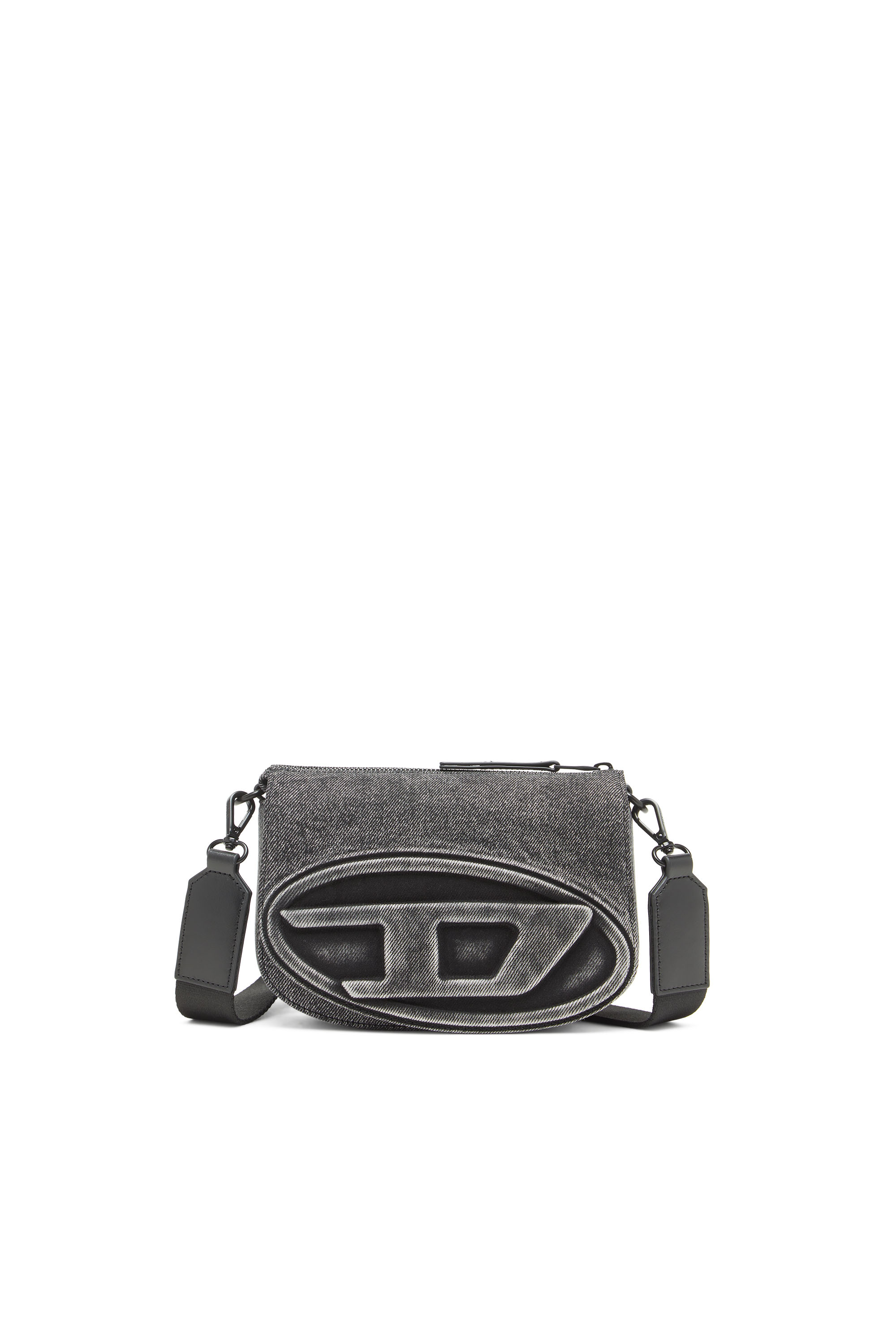 Diesel - 1DR CAMERA BAG, Unisex's 1DR-Camera bag in washed denim in Grey Jeans - 1