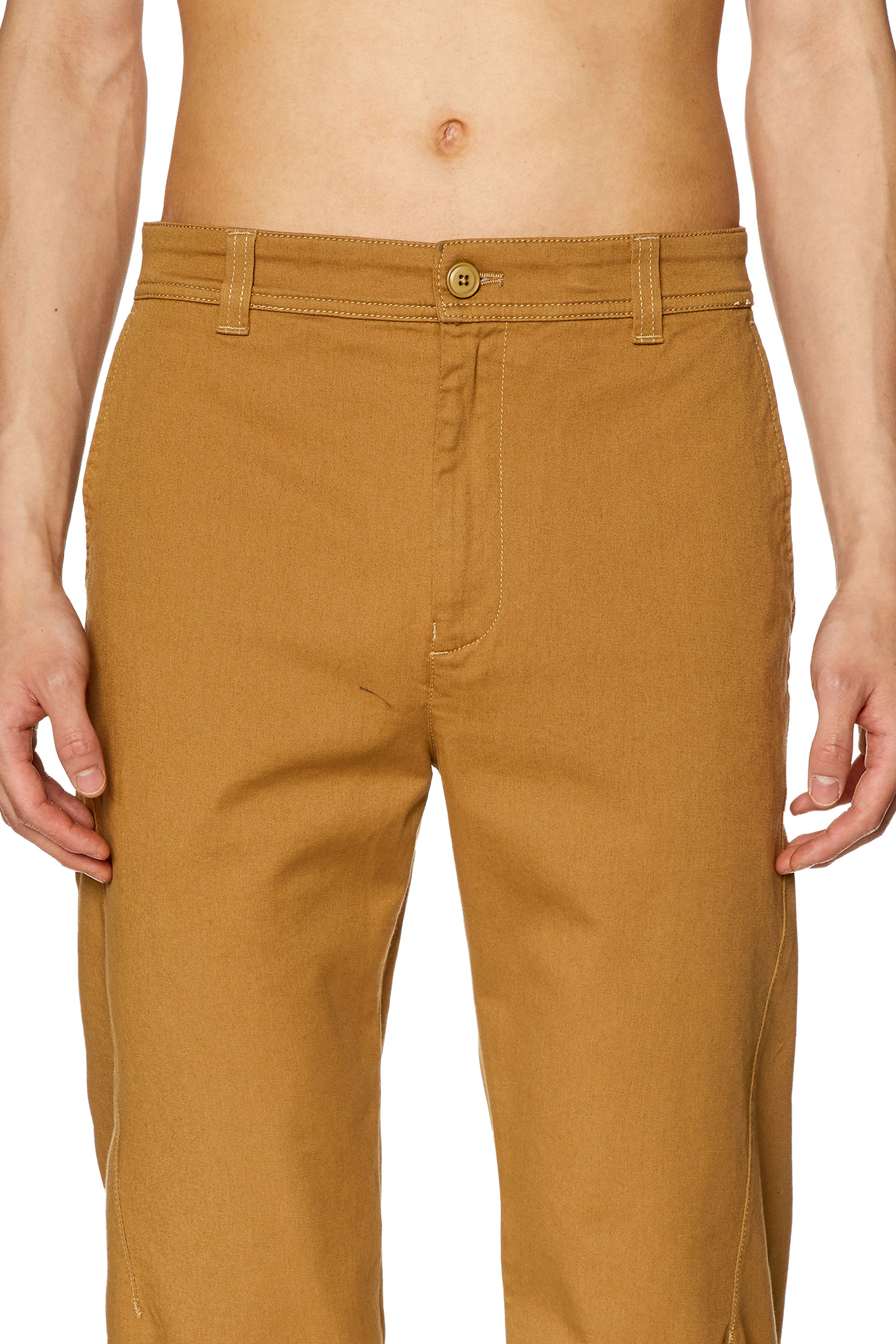 Diesel - P-DEAN, Man Chino pants in cotton gabardine in Brown - Image 5