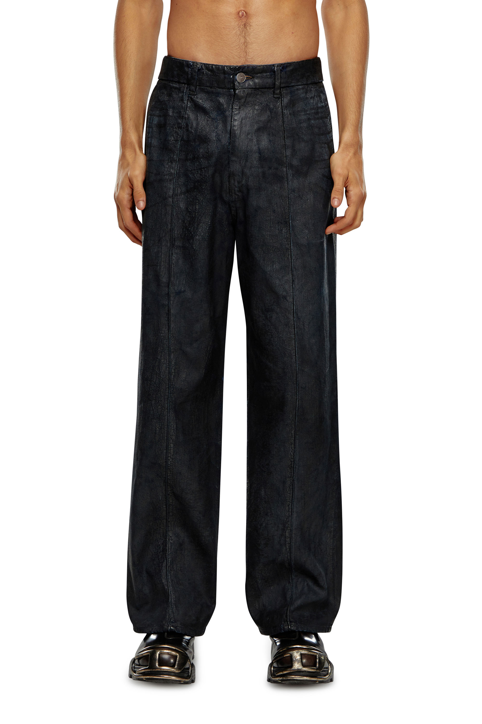 Diesel - Man Straight Jeans D-Chino-Work 0PGAZ, Black - Image 2
